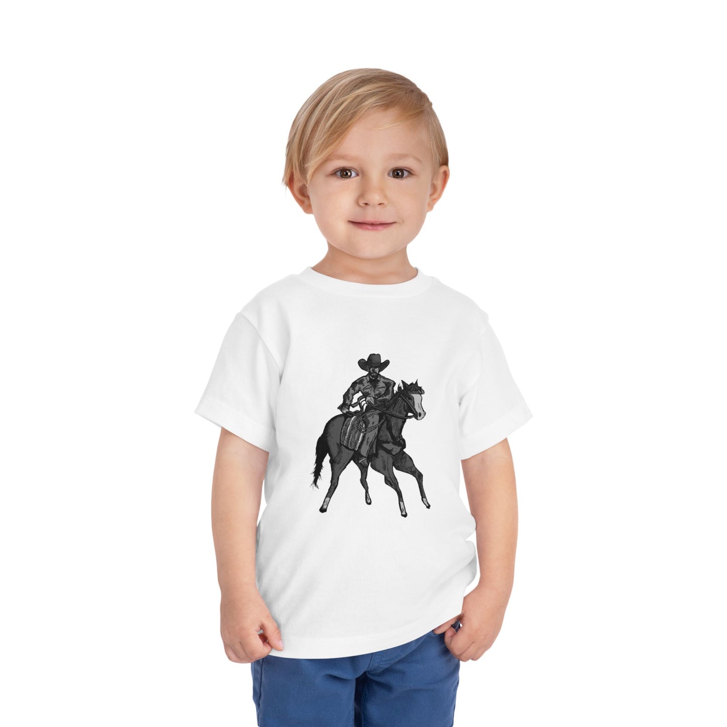 Toddler Western Cowboy Tee — Horseback Rider Graphic Shirt
