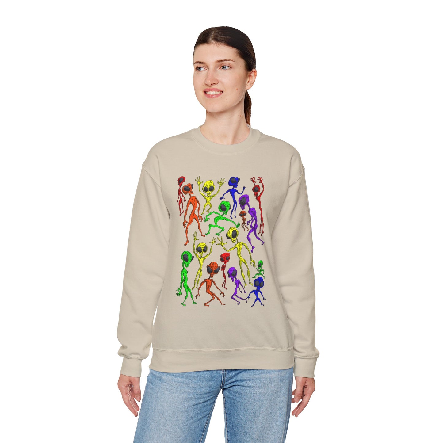 Alien Dance Party Crewneck Sweatshirt
