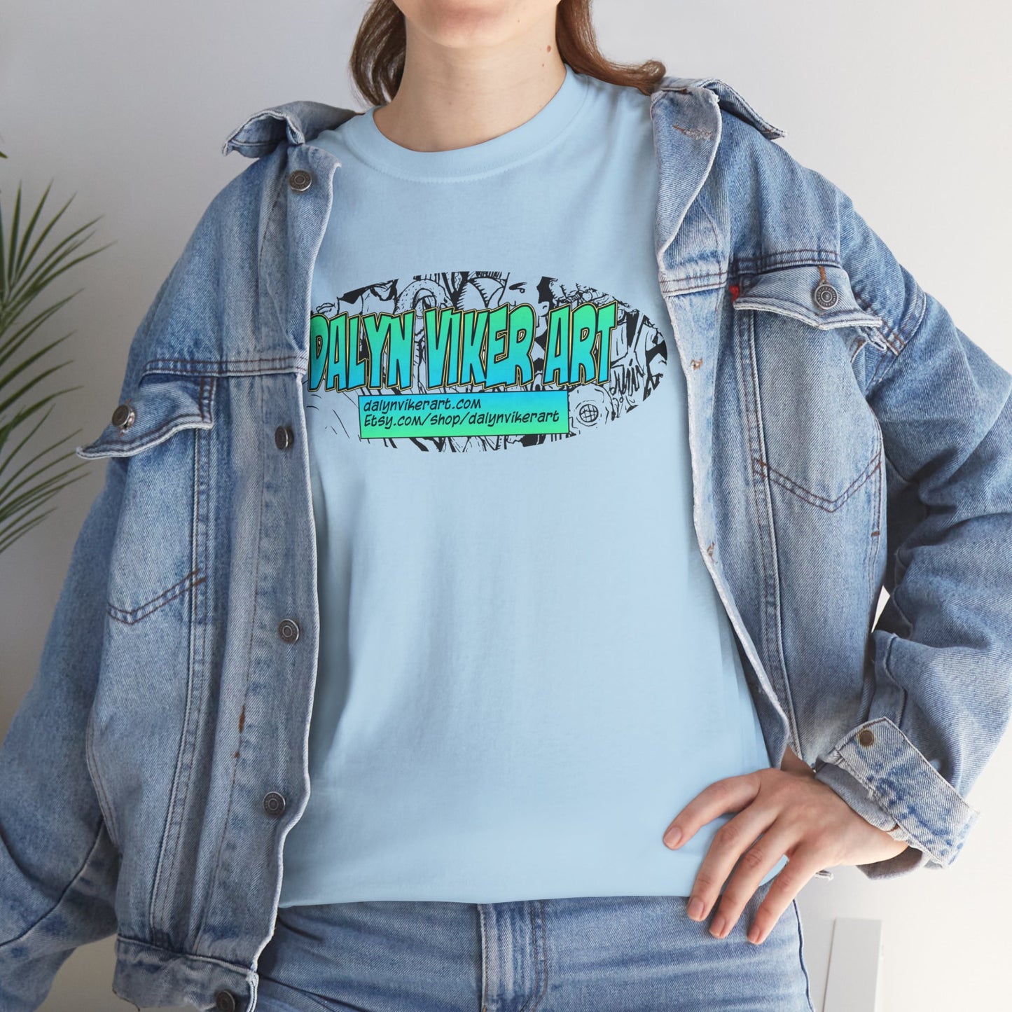 Dalyn Viker Art Logo - Artistic Unisex Tee with Abstract Design, Cool Graphic Shirt for Art Lovers, Perfect Gift for Creatives, Casual Wear, Summer Essential
