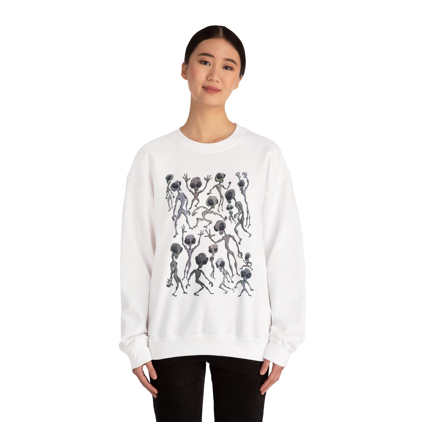Alien Dance Party Crewneck Sweatshirt - Unisex Heavy Blend™