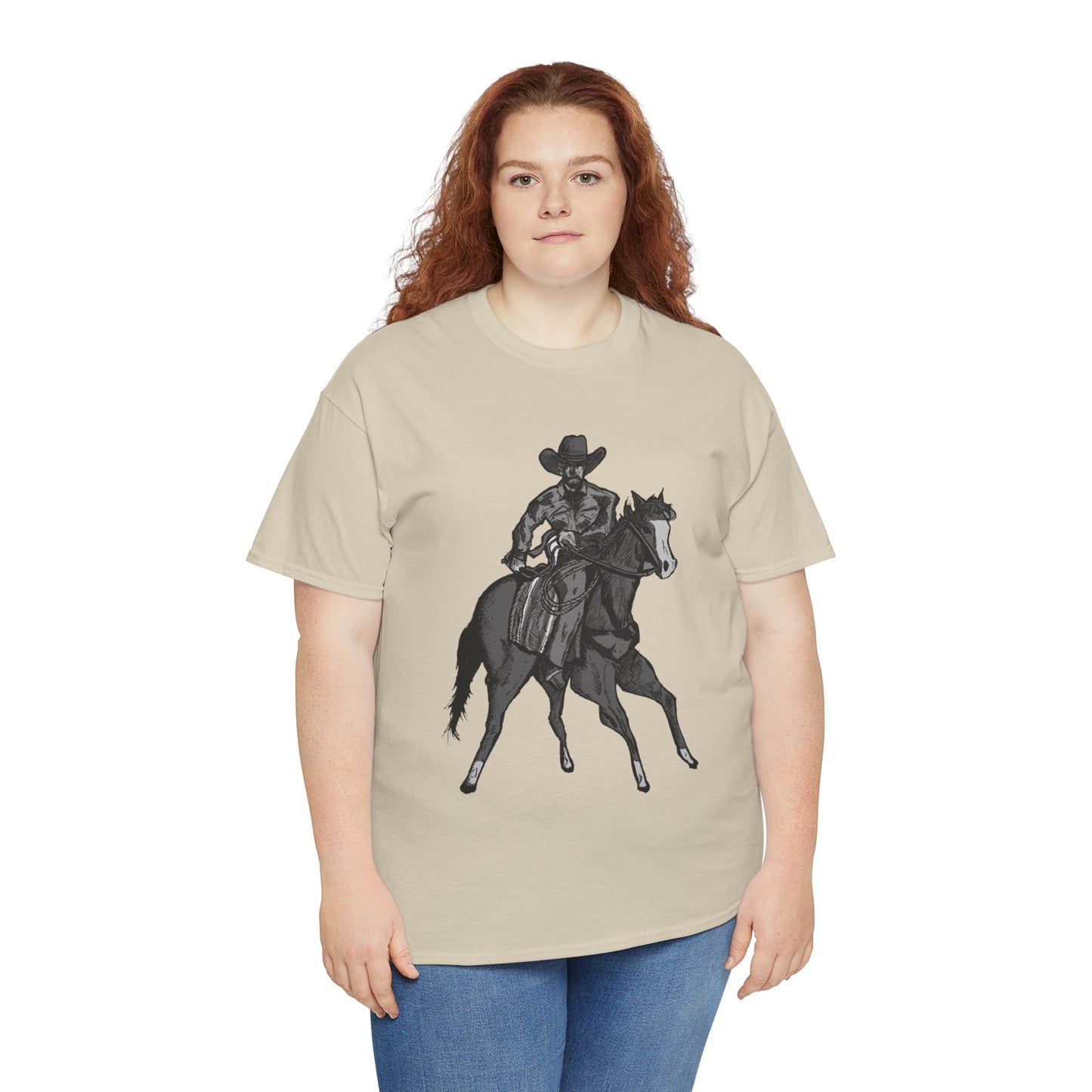 Cowboy on Horseback T‑Shirt — Vintage Western Rodeo Tee