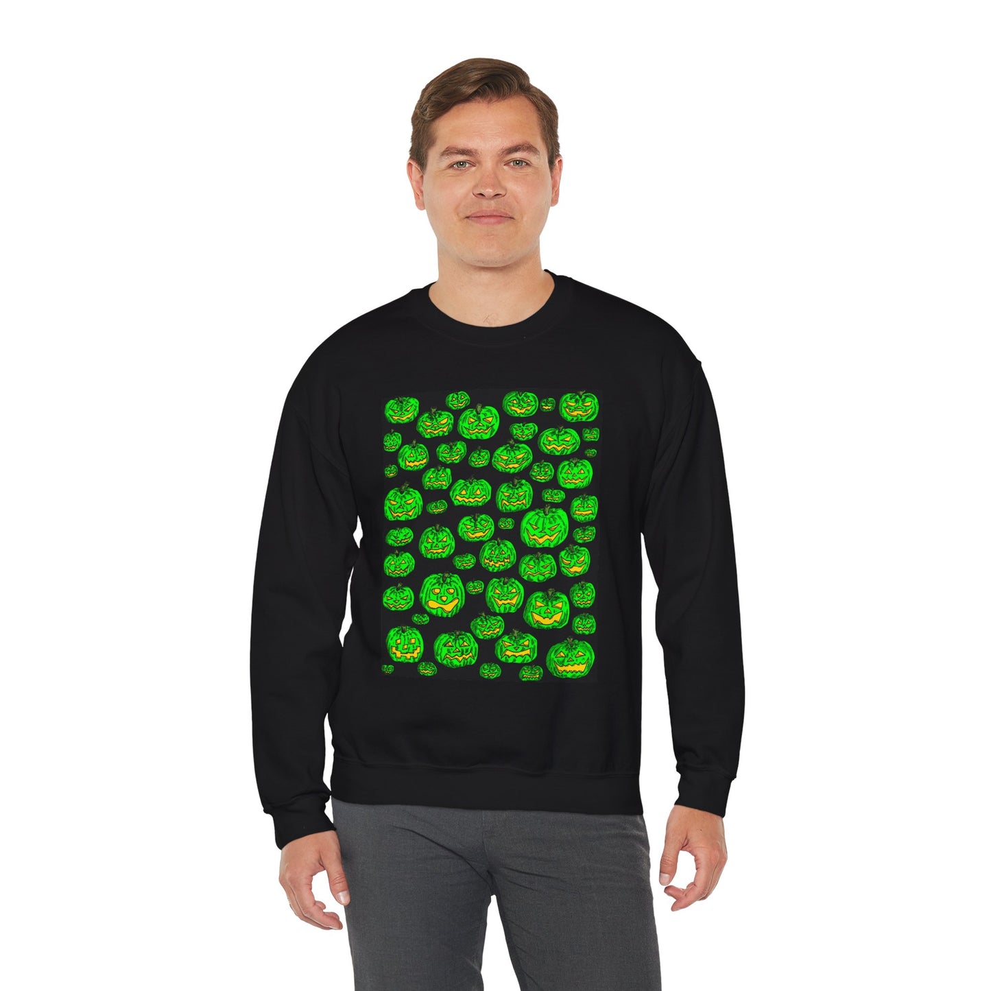 Halloween Pumpkin Crewneck Sweatshirt