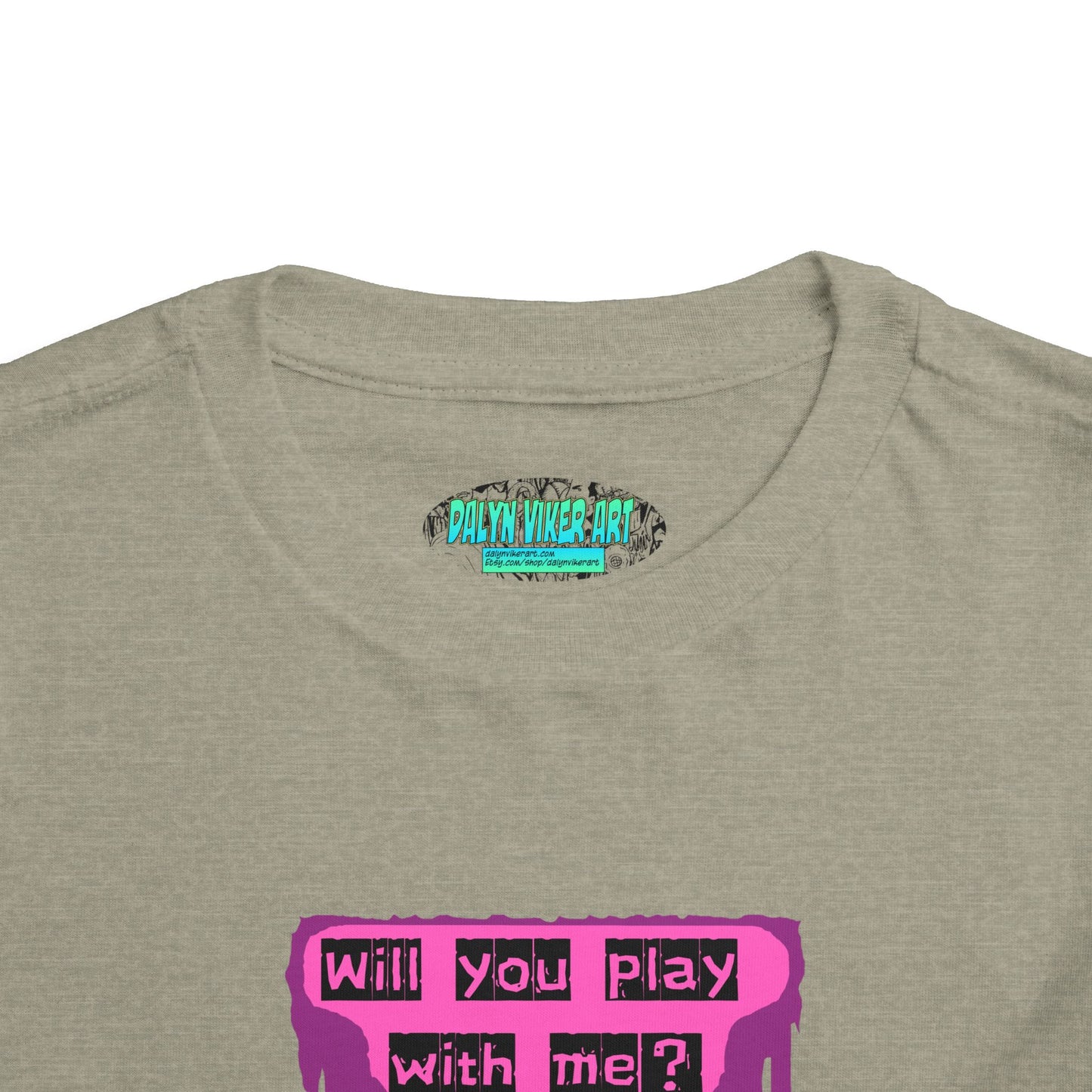Toddler Tee - Evil Doll - Will You Play With Me