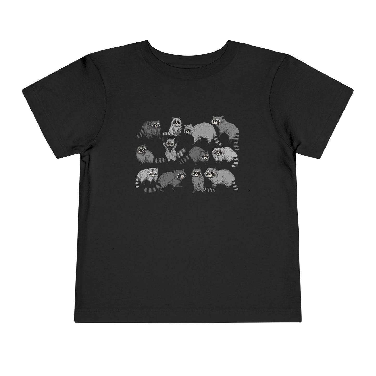 Toddler Tee — Playful Woodland Raccoon Crew Cute Kids Shirt