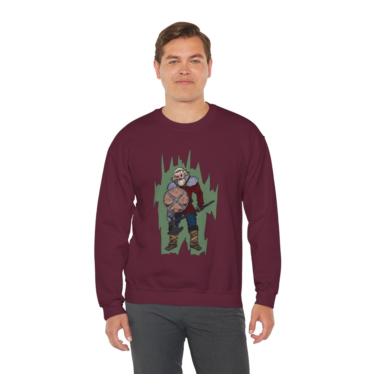Viking Warrior Sweatshirt - Unisex Heavy Blend Crewneck