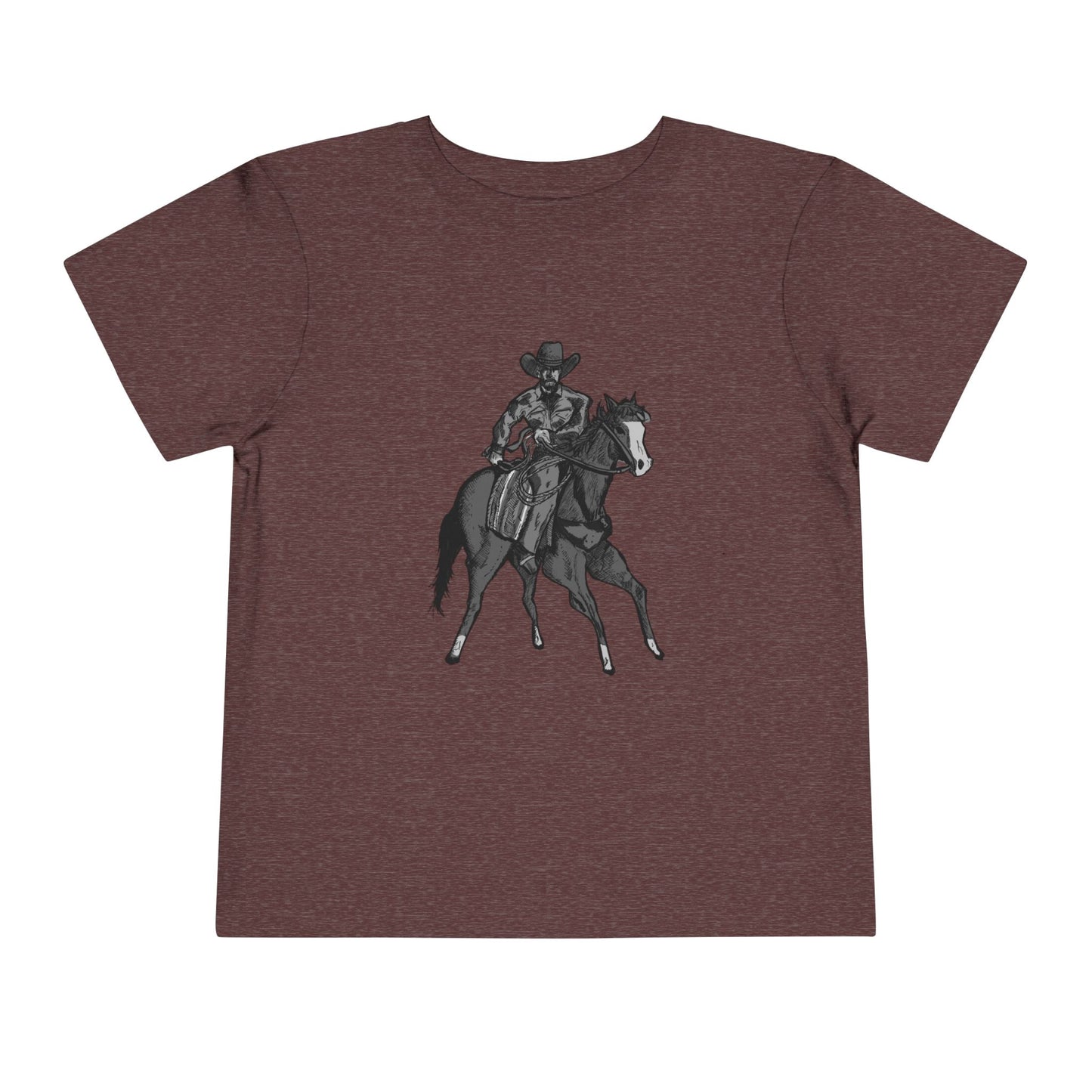 Toddler Western Cowboy Tee — Horseback Rider Graphic Shirt