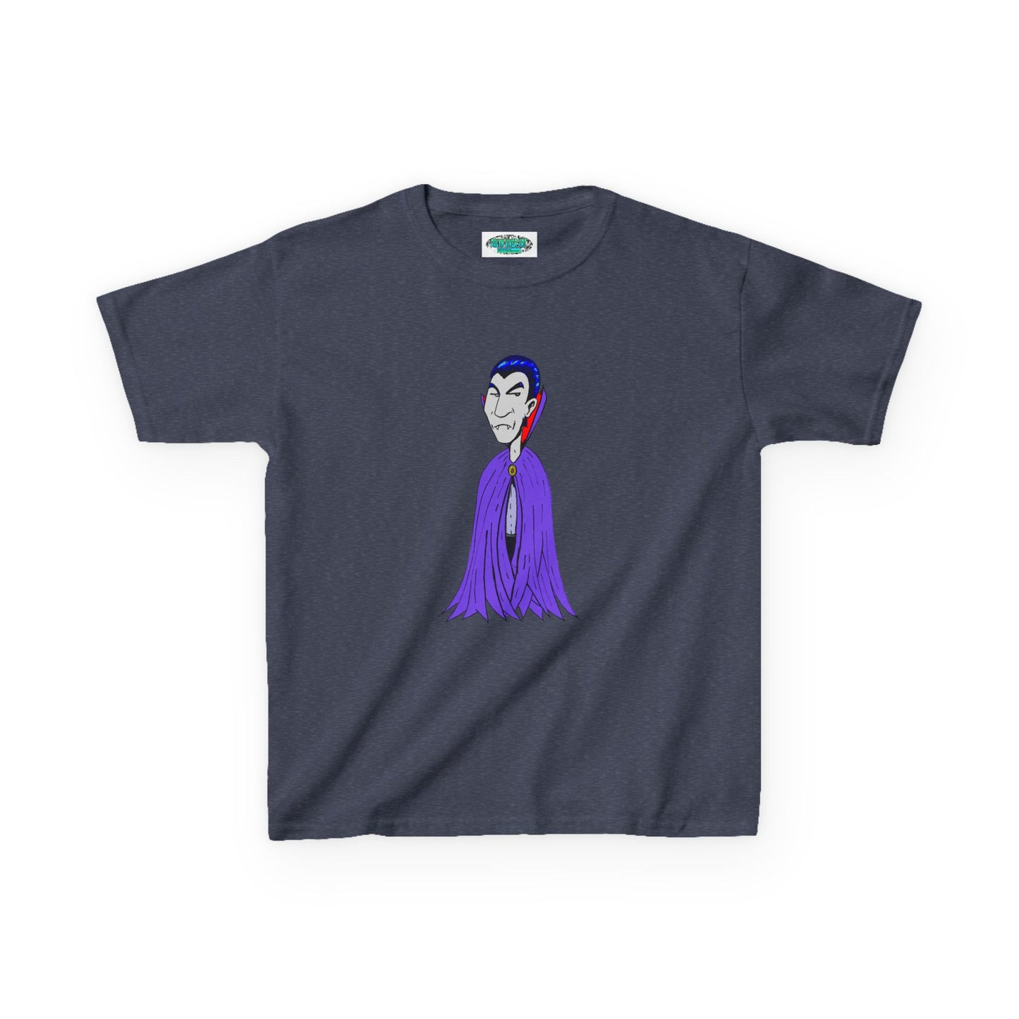 Kids Vampire T-Shirt — Cute Purple Dracula Tee for Halloween