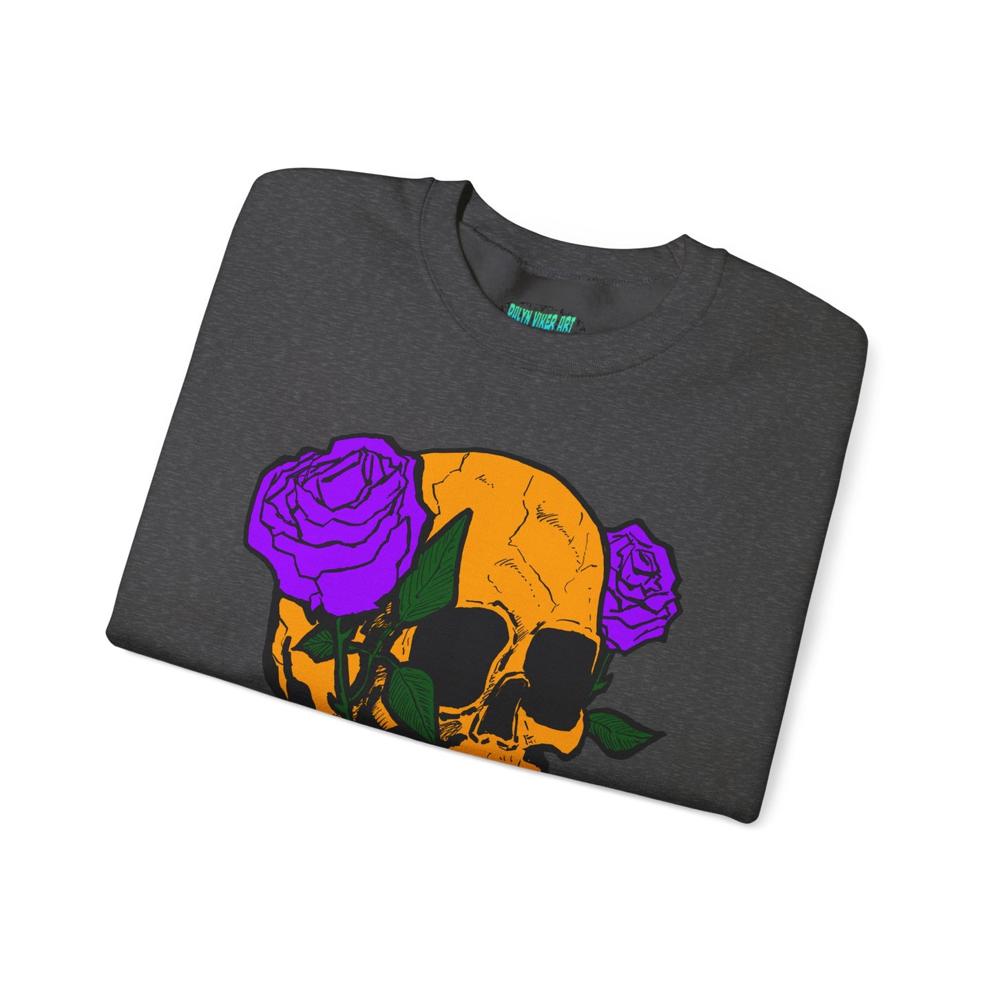 Skull & Roses Sweatshirt - Unisex Heavy Blend™ Crewneck