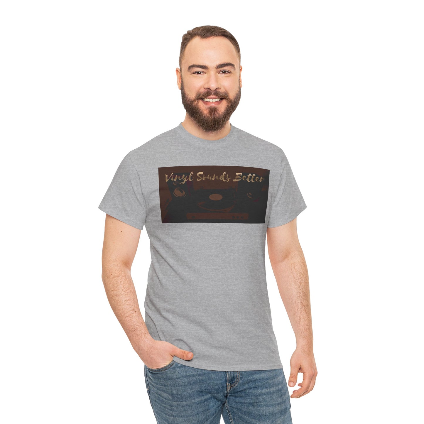 Vinyl Sounds Better T-Shirt — Retro Record Player Tee for Music Lovers