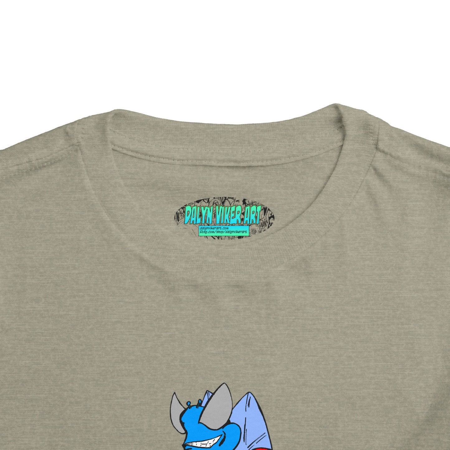 Astro-Fly Toddler Tee — Brave Blue Superhero Bug Graphic