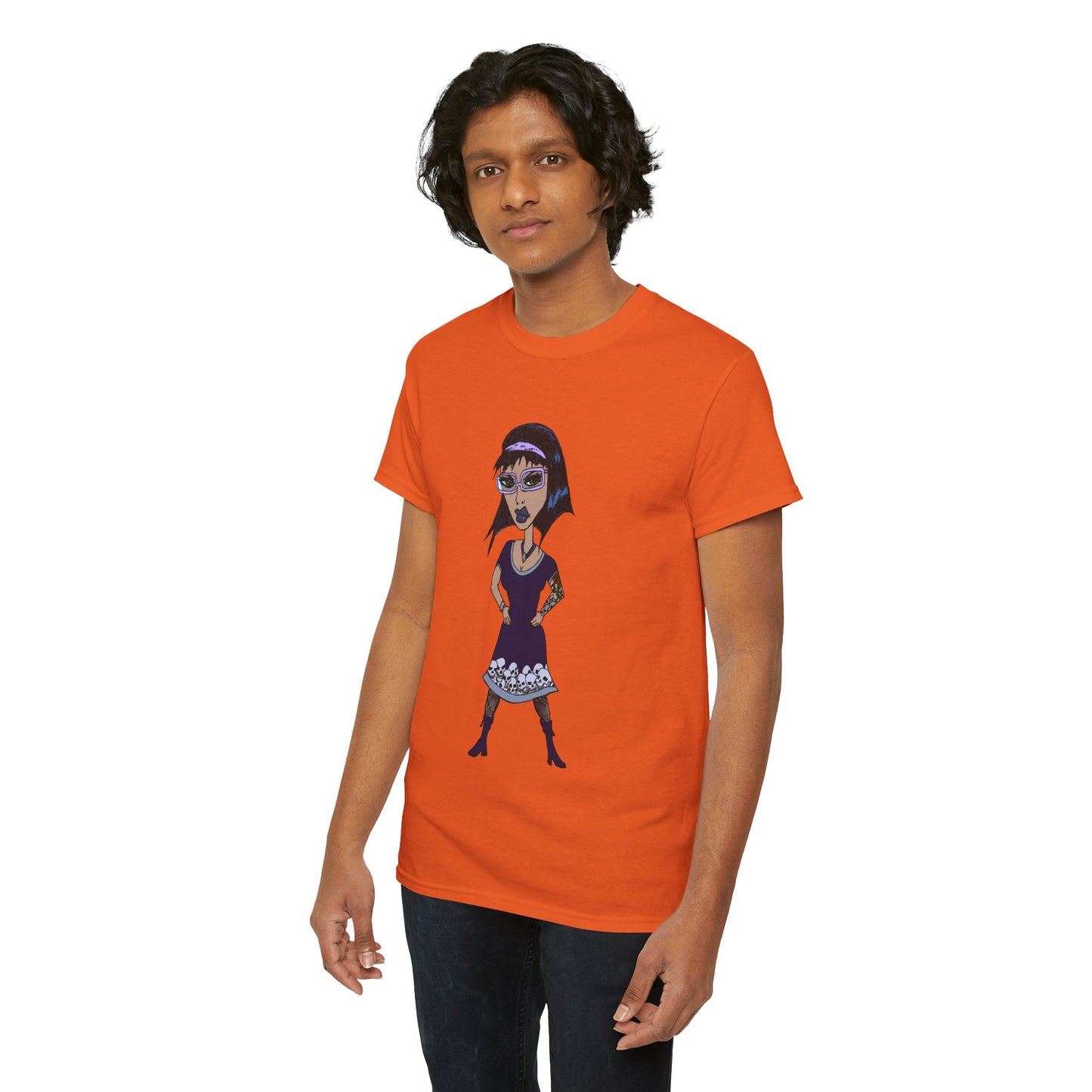 Gothic Doll T-Shirt — Retro Vampire Girl Graphic Tee