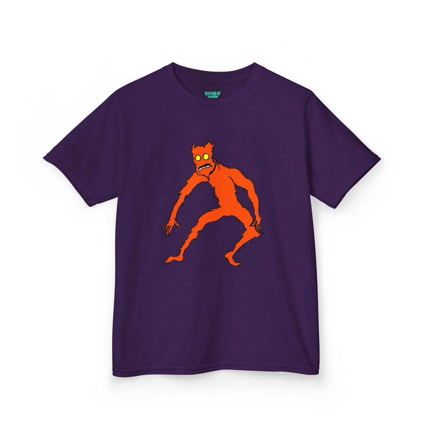 Kids Fire Monster Tee - Fun and Spooky Cotton T-Shirt for Kids