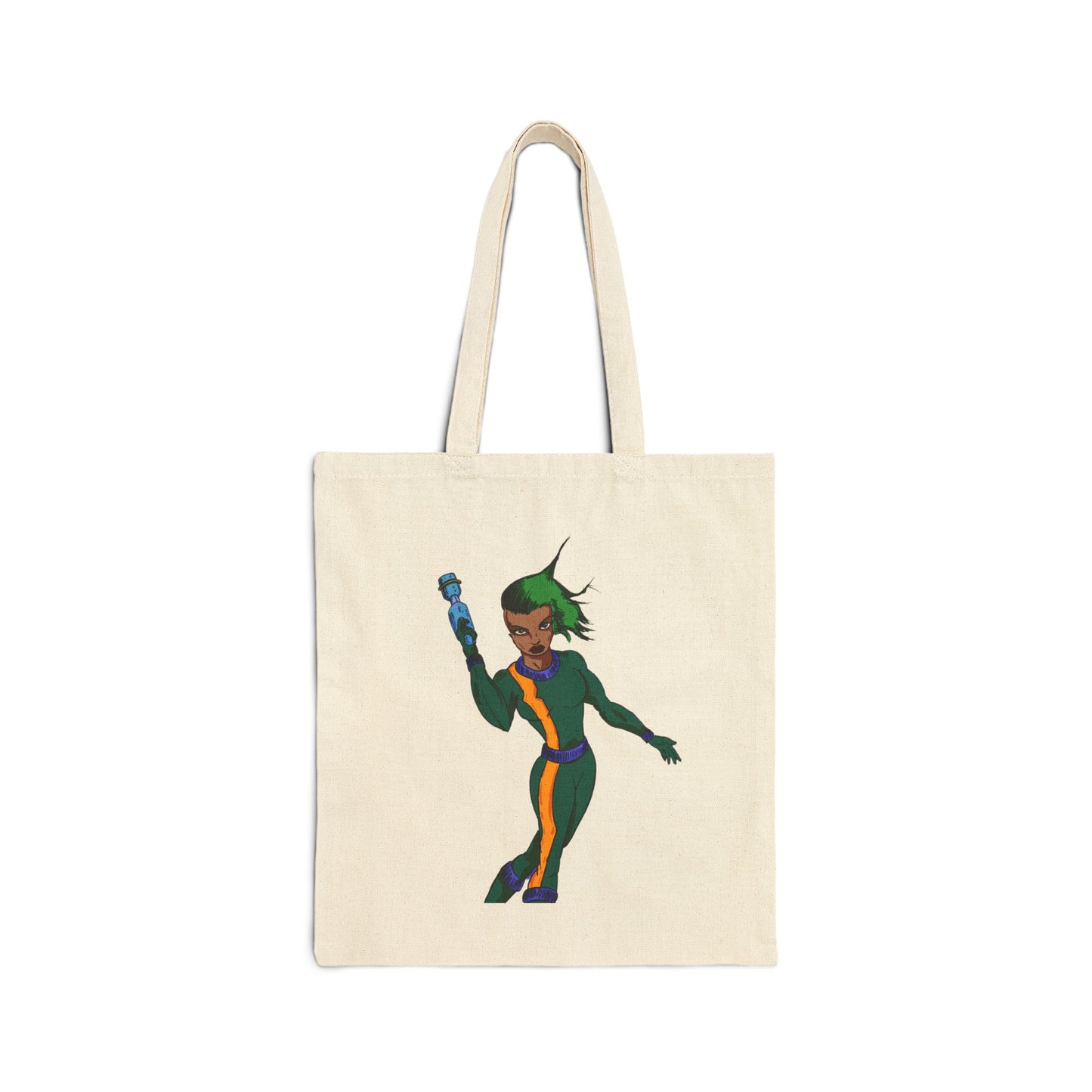 Galaxy Superhero Tote — Eco Canvas Grocery & Book Bag