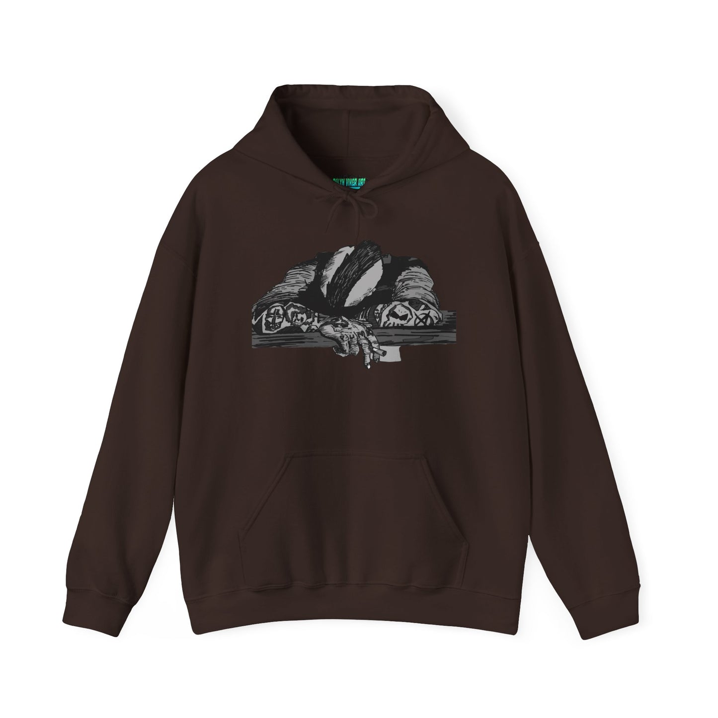 Punk and Done Unisex Hoodie with Artistic Design, Cozy Streetwear, Graphic Sweatshirt for Casual Vibes, Perfect Gift for Any Occasion