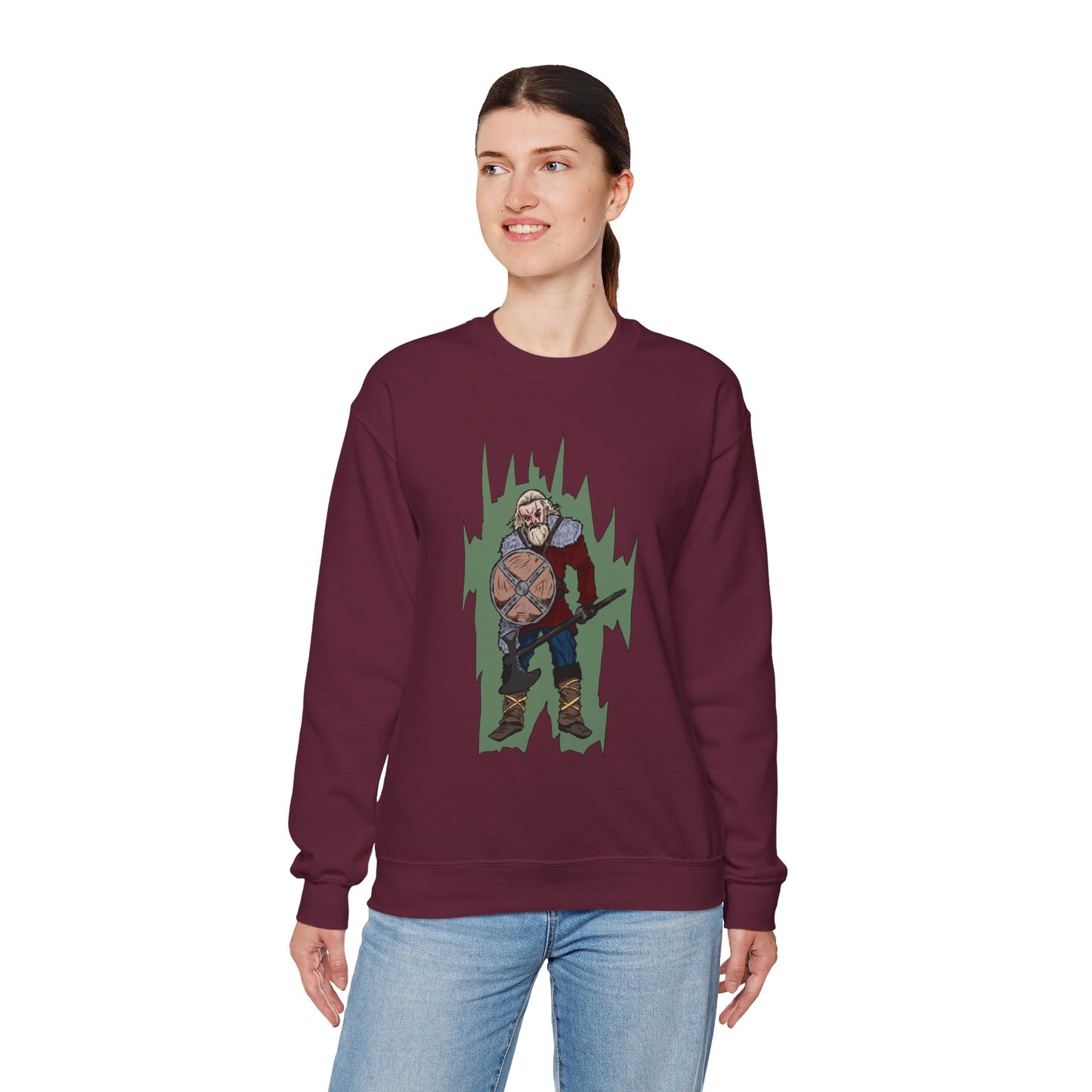 Viking Warrior Sweatshirt - Unisex Heavy Blend Crewneck