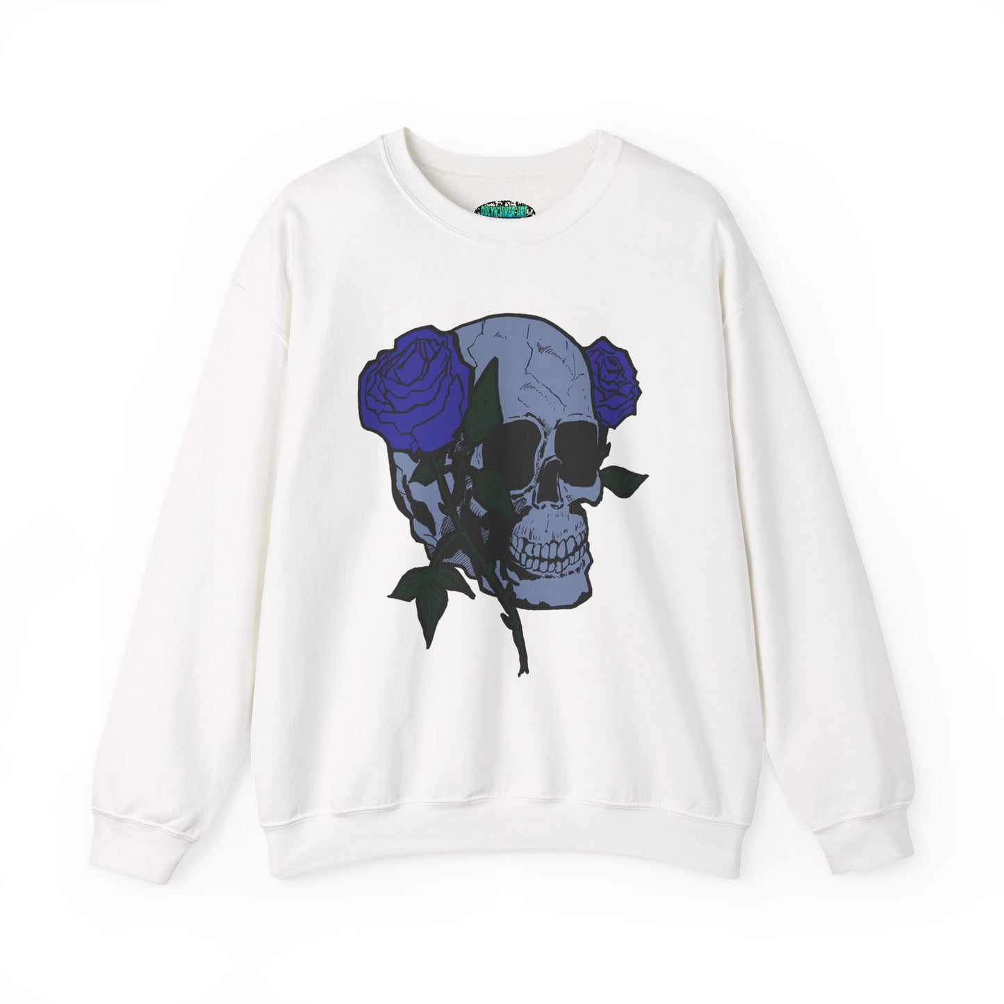 Rose Skull Crewneck Sweatshirt for Stylish Comfort