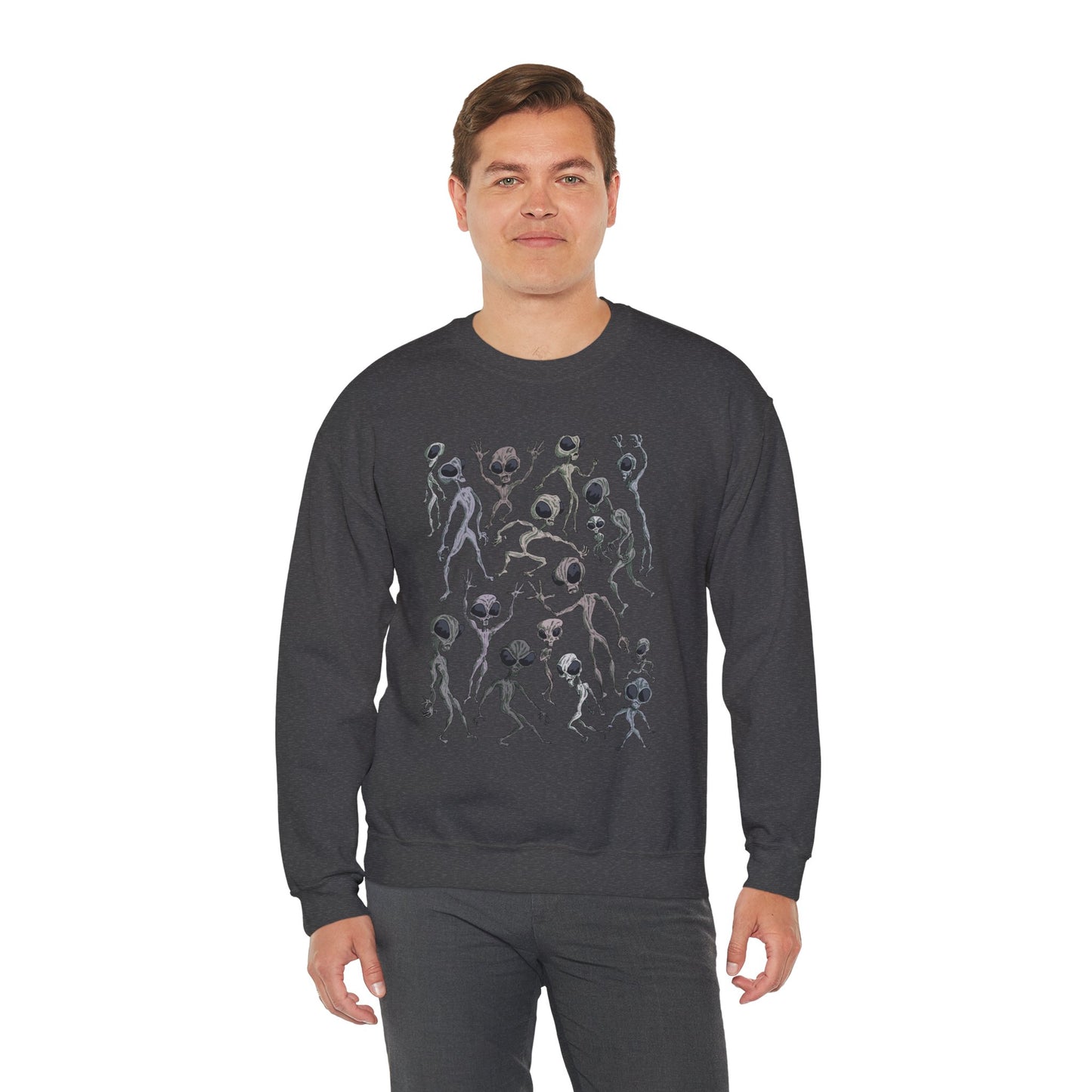 Alien Dance Party Crewneck Sweatshirt - Unisex Heavy Blend™