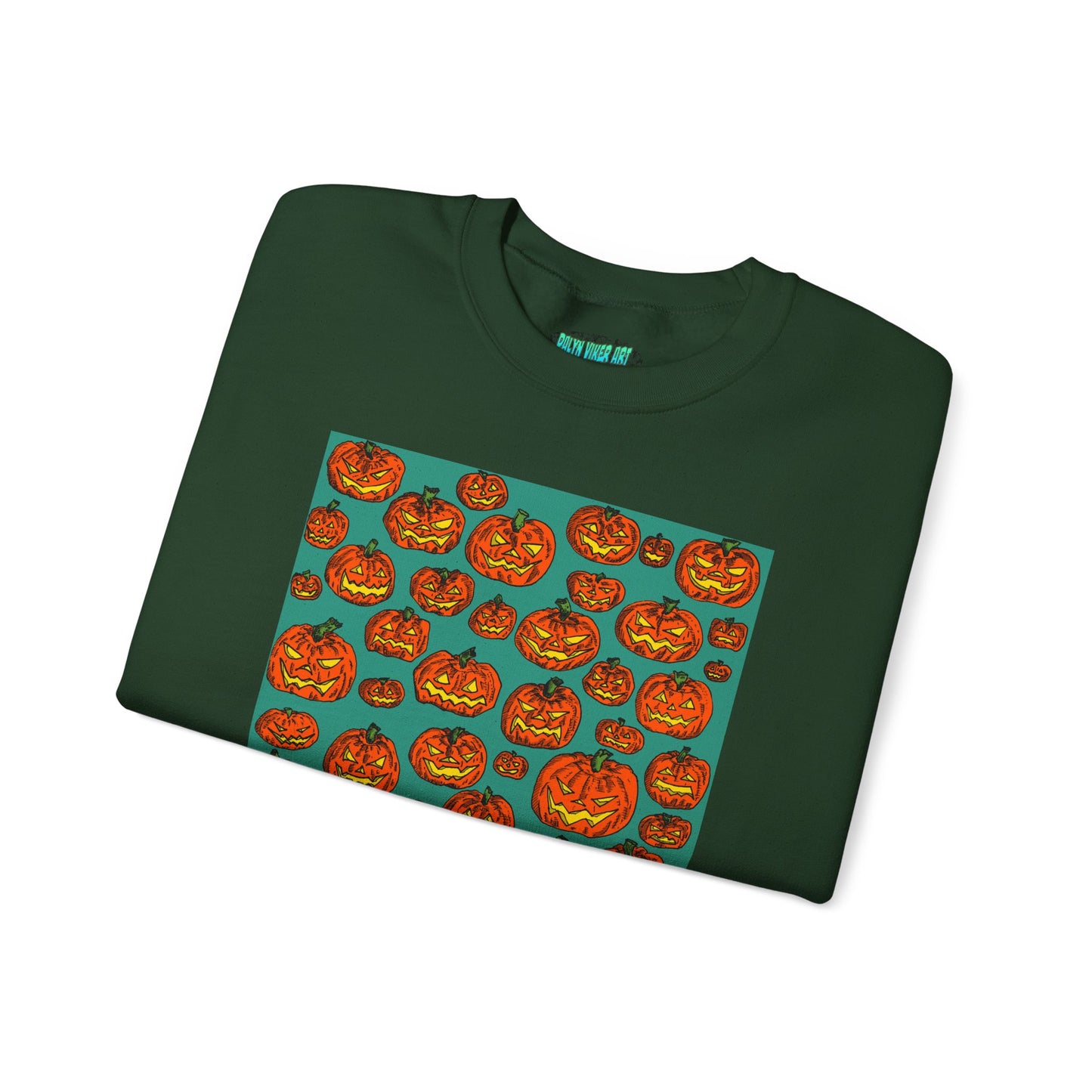 Halloween Pumpkin Crewneck Sweatshirt