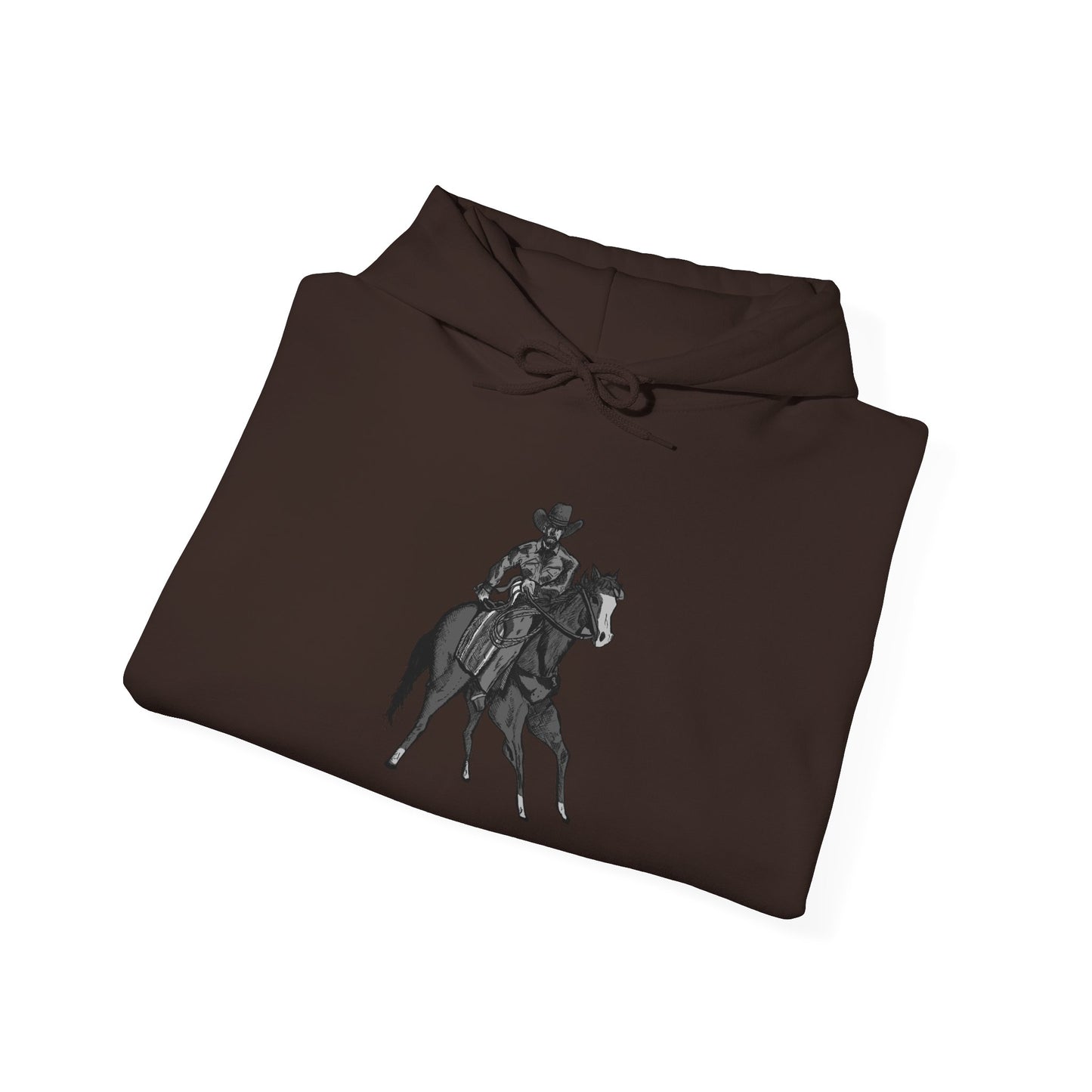 Horseback Rider Silhouette Hoodie – Western Equestrian Graphic Sweatshirt