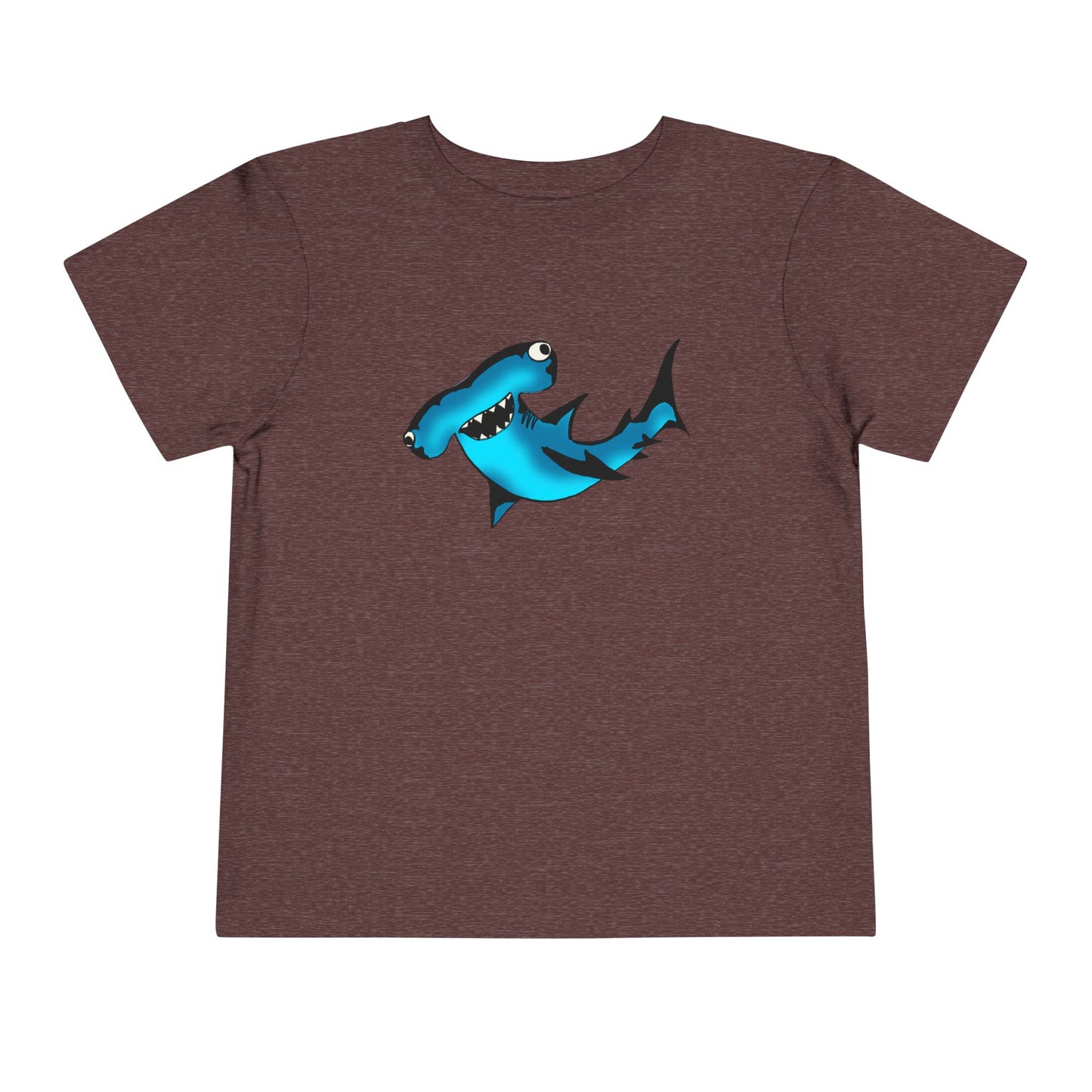 Toddler Shark Tee - Cute Blue Harley Hammerhead Graphic Kids Short Sleeve Shirt