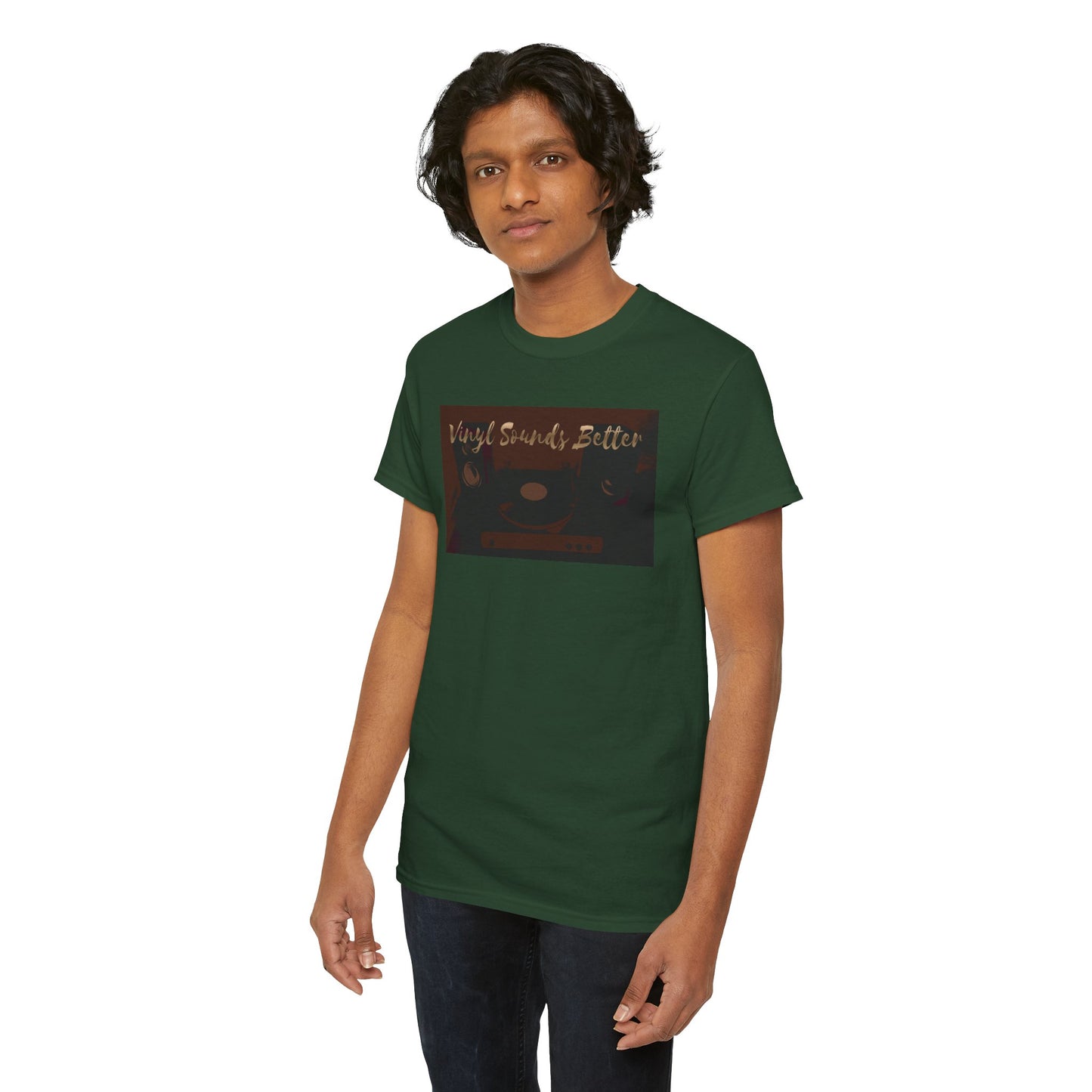 Vinyl Sounds Better T-Shirt — Retro Record Player Tee for Music Lovers