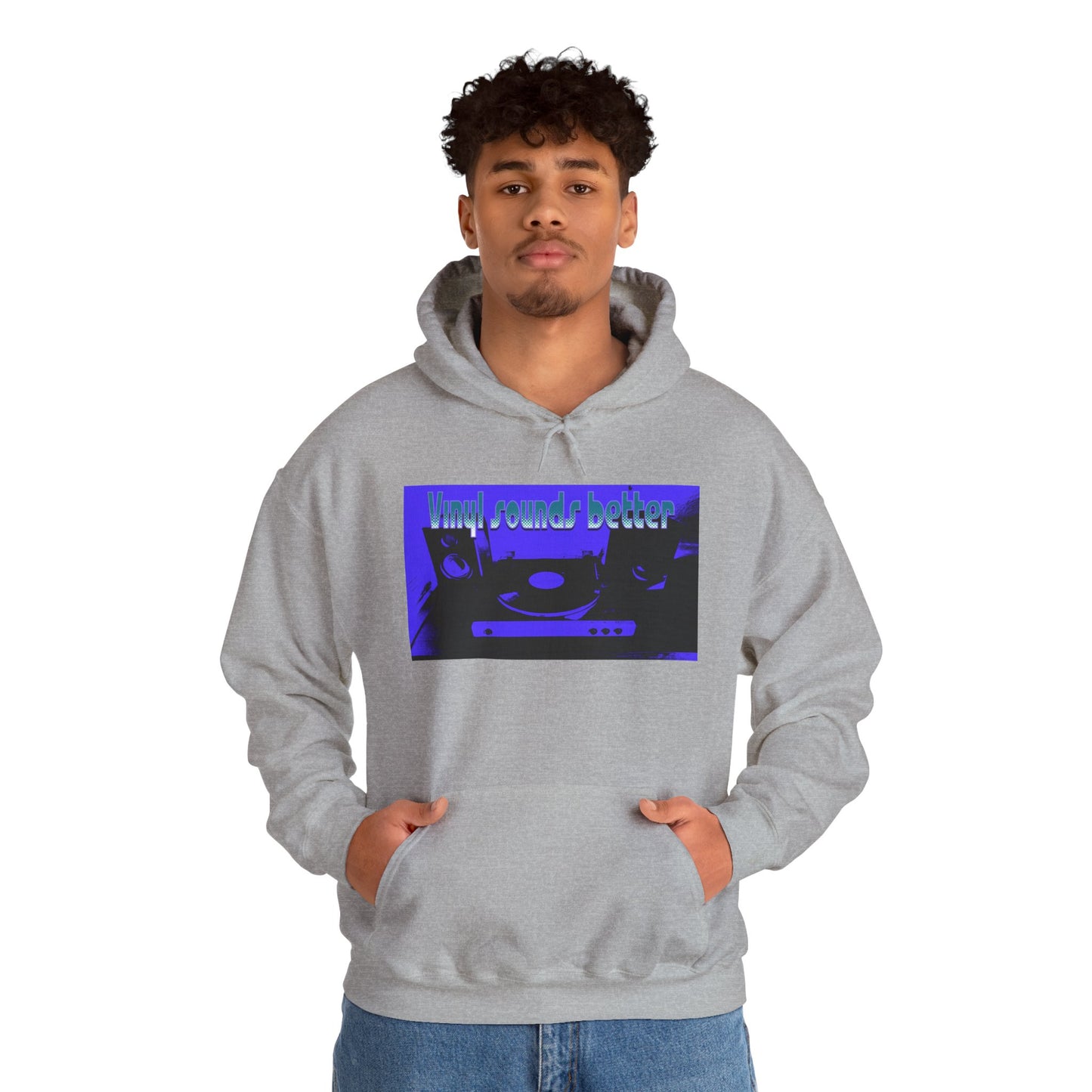 Vinyl Sounds Better Hoodie, Perfect for Music Lovers, Gift for DJs, Casual Wear, Comfortable Sweatshirt, Trendy Music Apparel
