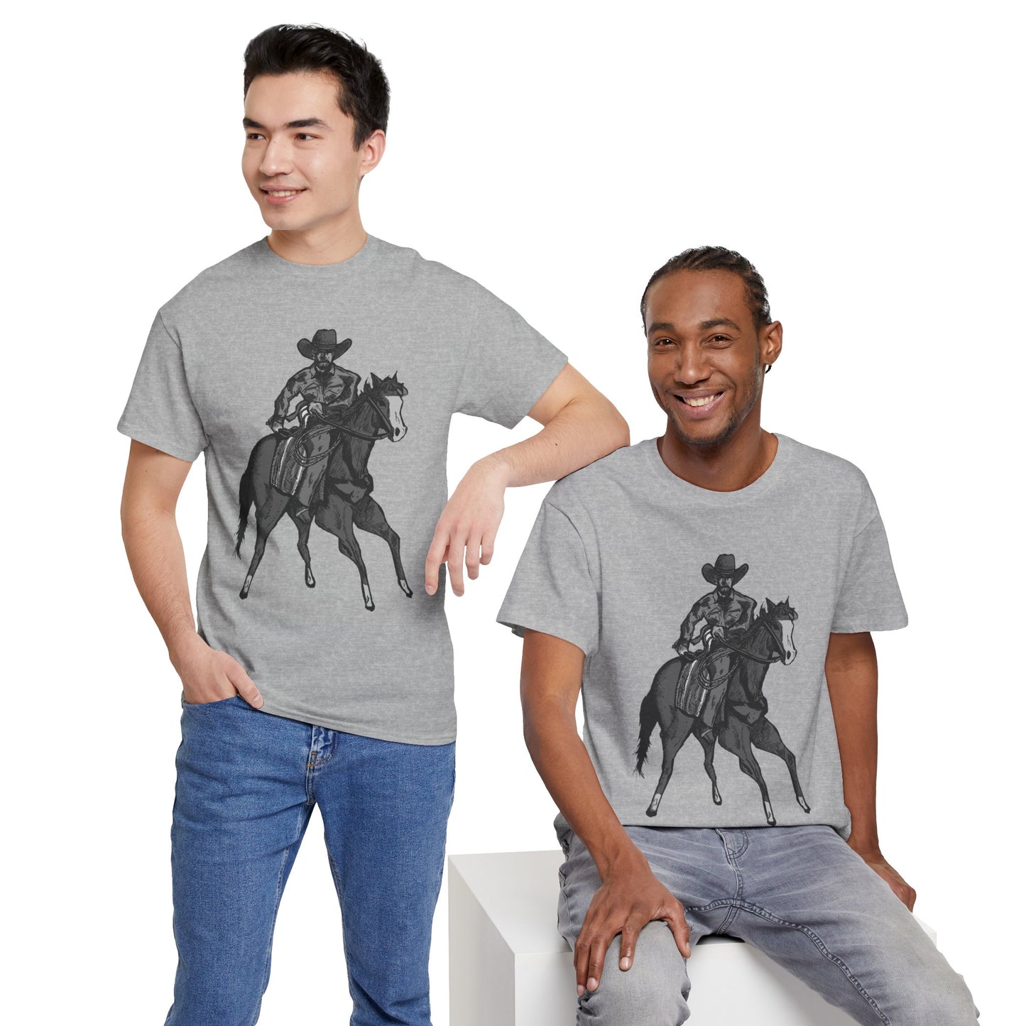 Cowboy on Horseback T‑Shirt — Vintage Western Rodeo Tee