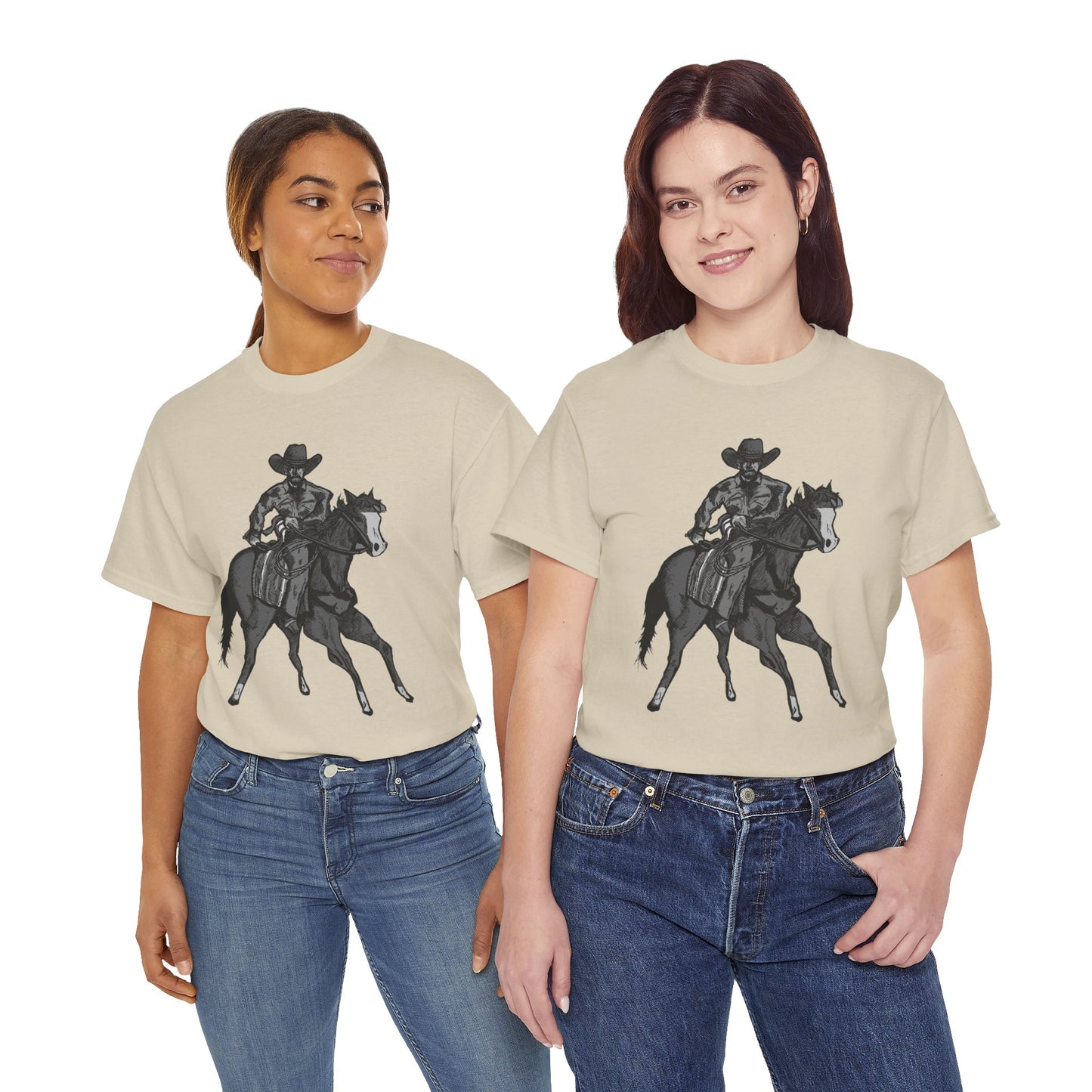 Cowboy on Horseback T‑Shirt — Vintage Western Rodeo Tee