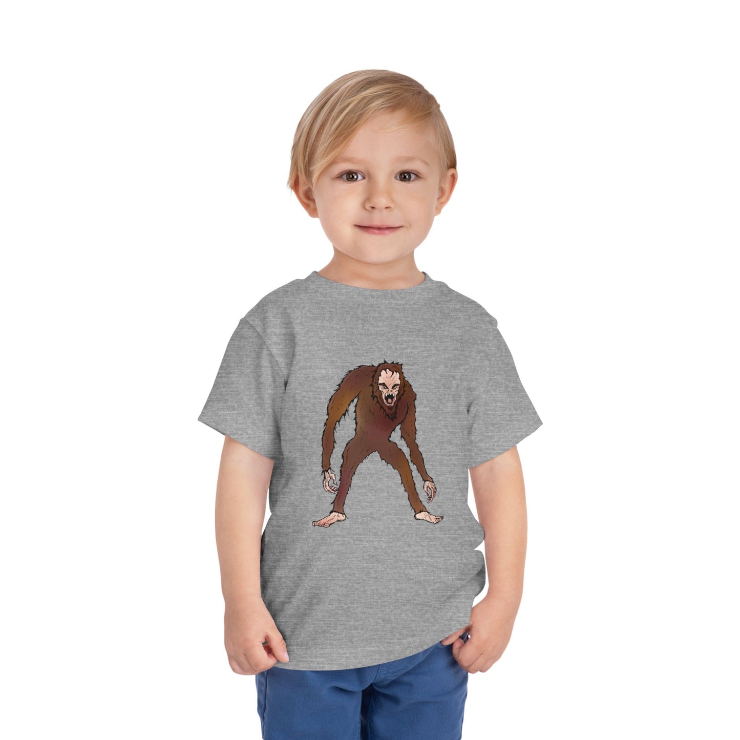Toddler Tee — Cute Cartoon Kid-Friendly Bigfoot Graphic Shirt