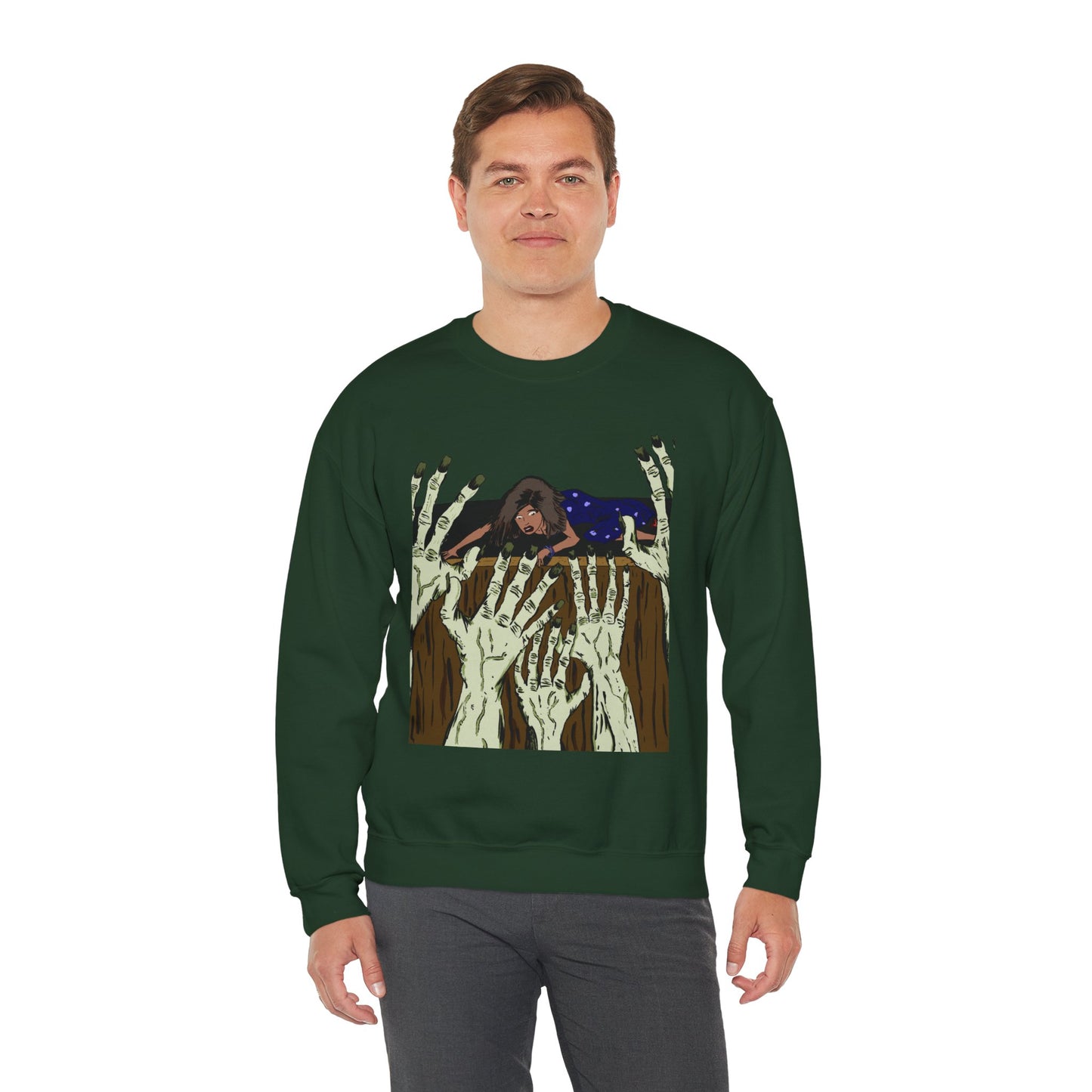 Haunting Hands Crewneck Sweatshirt - Unisex Heavy Blend™
