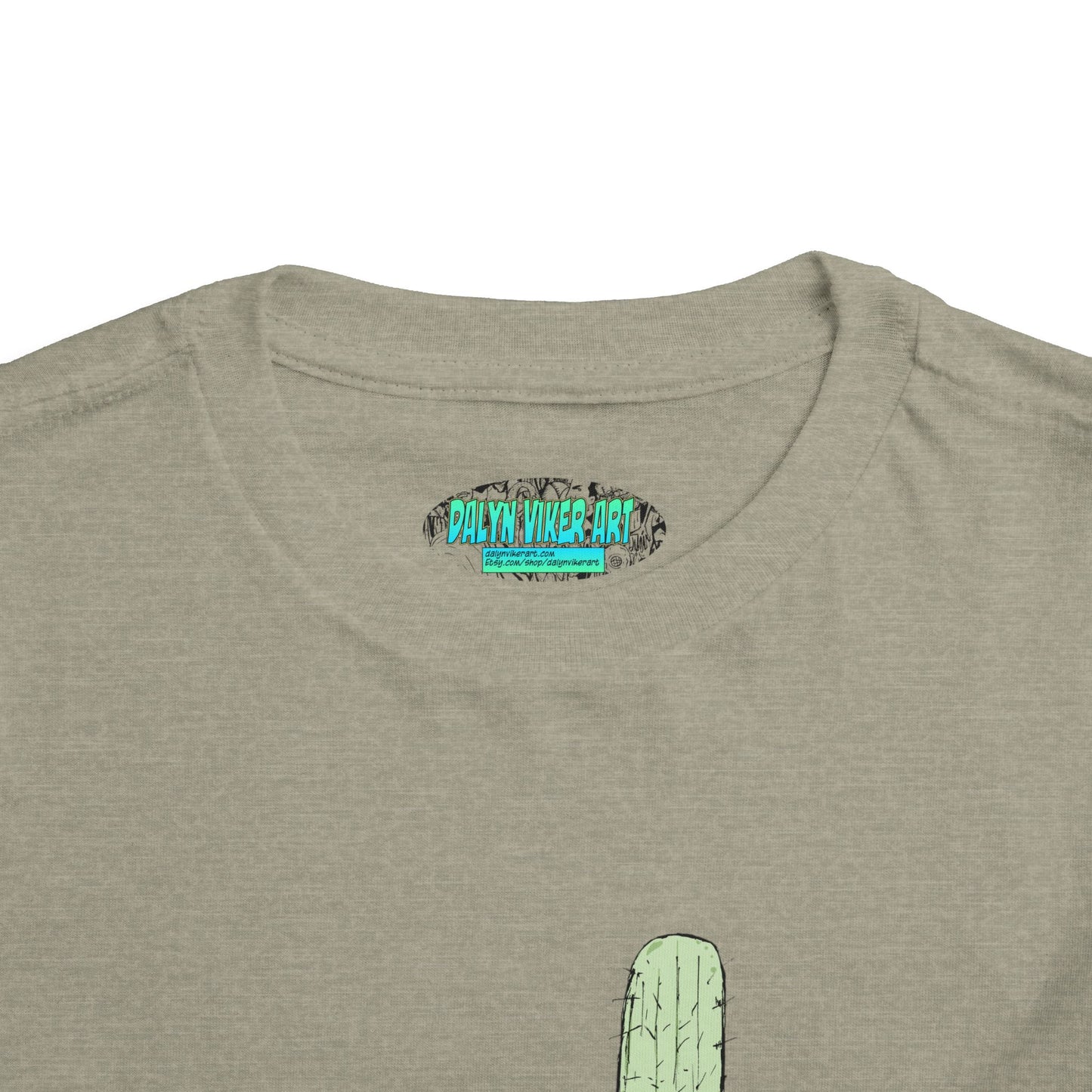 Toddler Tee — Desert Cactus with Guitar Graphic