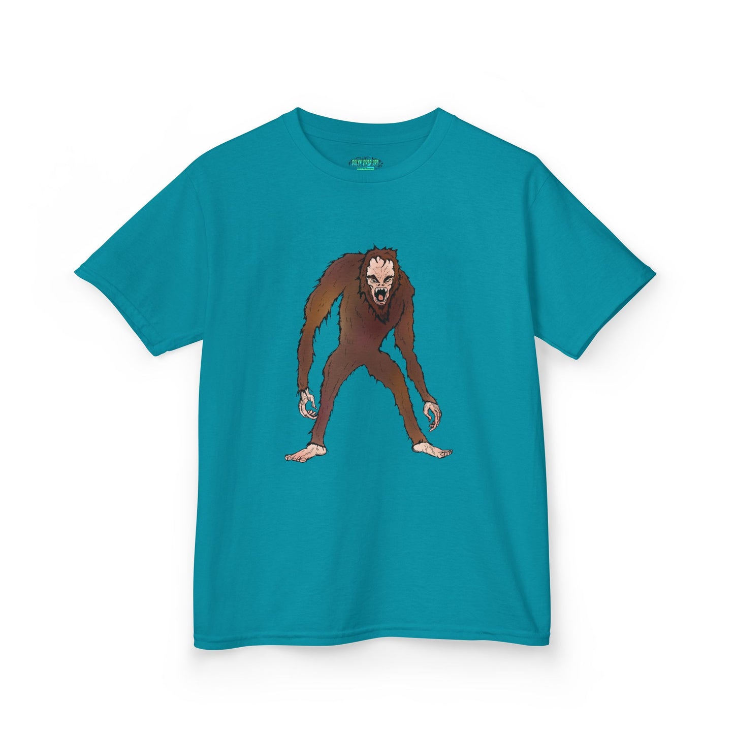 Kids Tee — Playful Sasquatch/Yeti Monster Graphic