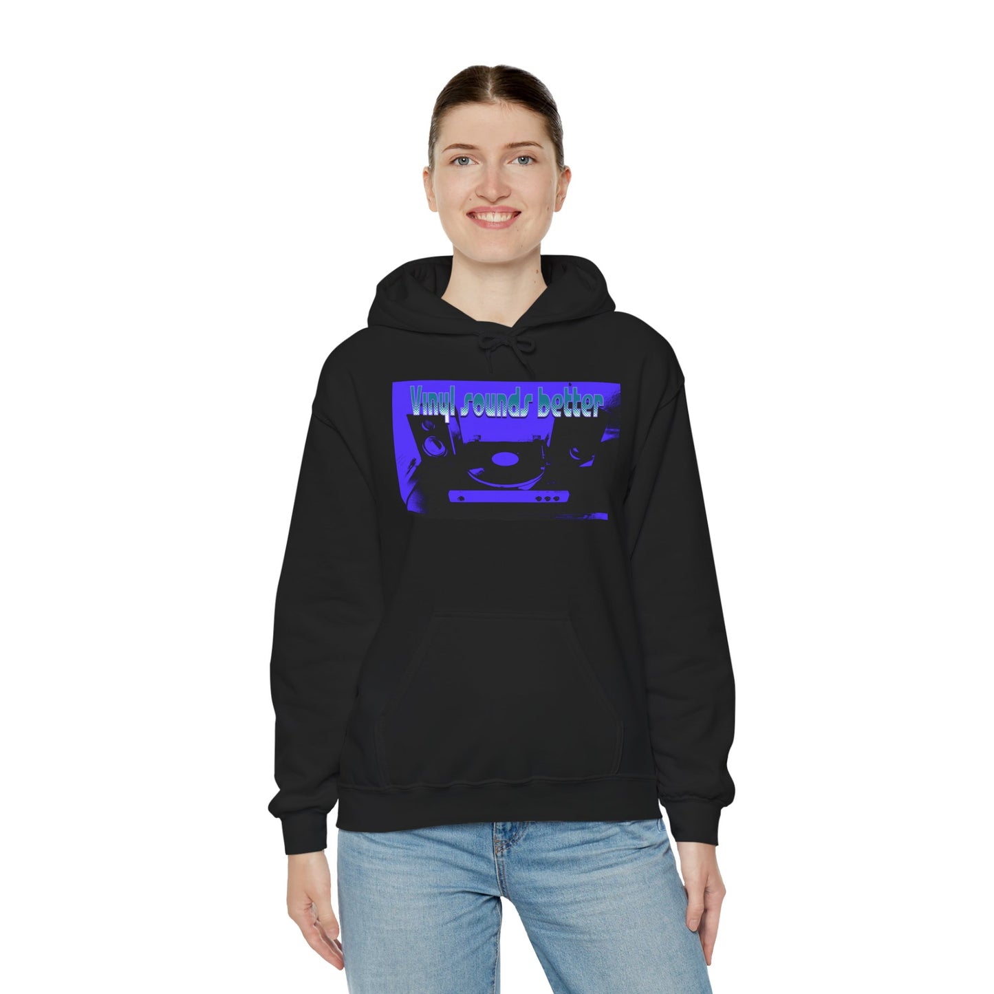 Vinyl Sounds Better Hoodie, Perfect for Music Lovers, Gift for DJs, Casual Wear, Comfortable Sweatshirt, Trendy Music Apparel
