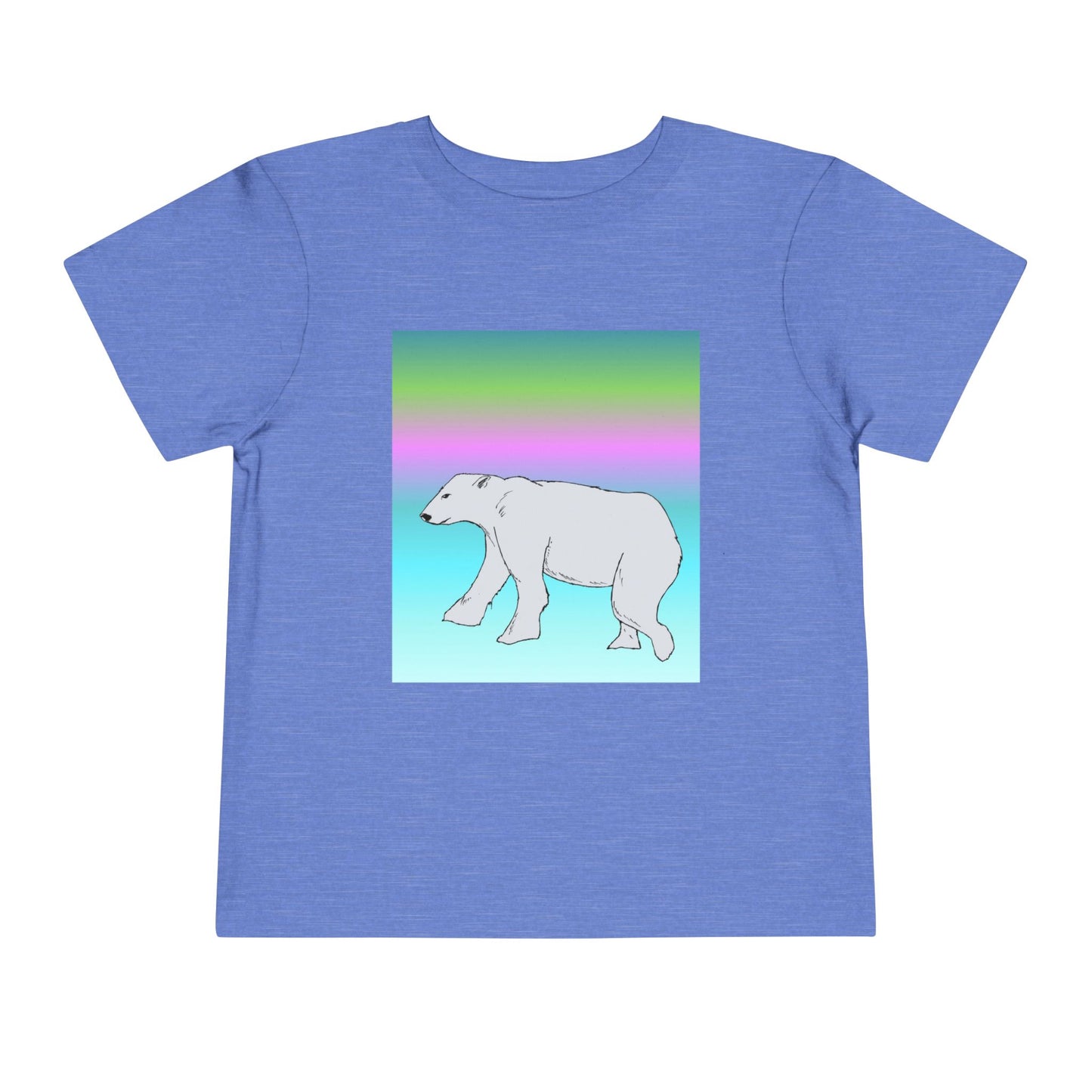 Toddler Tee — Pastel Polar Bear Graphic Shirt