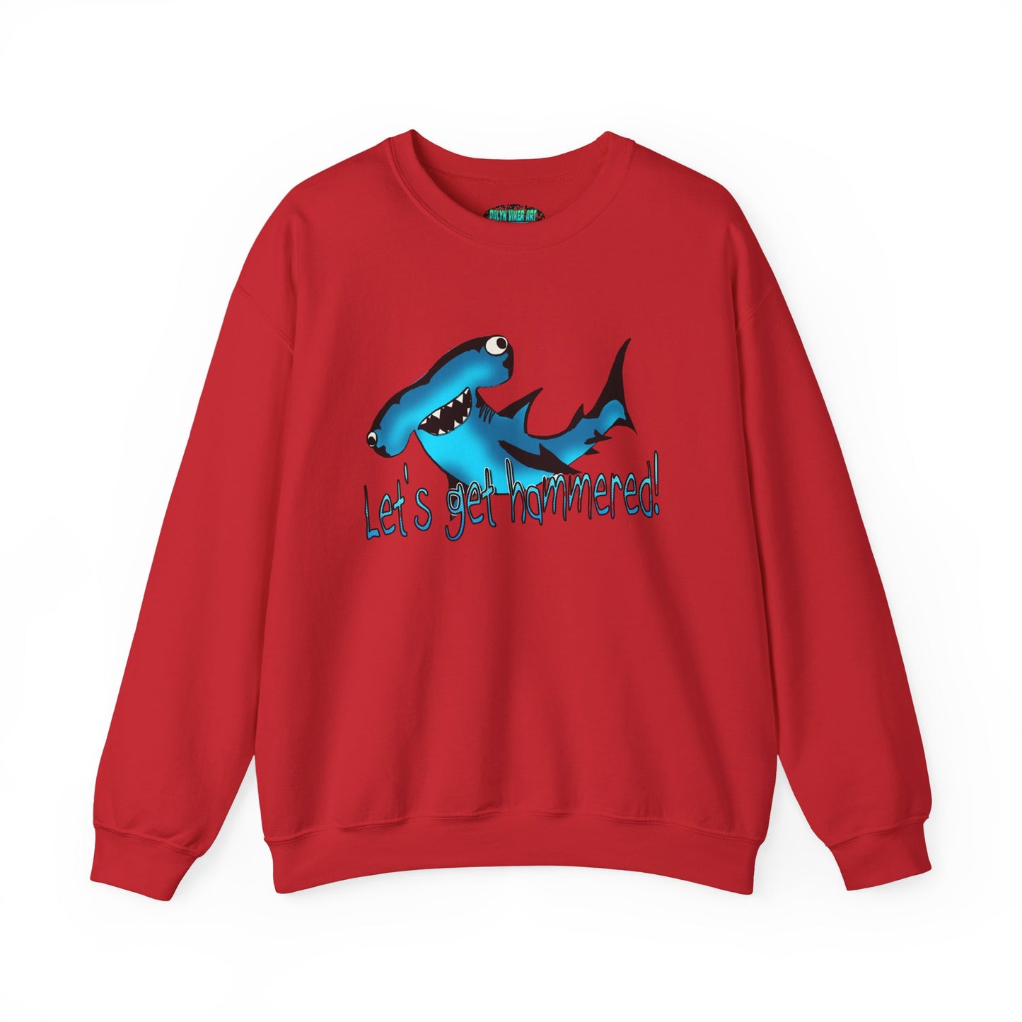 Harley Hammerhead Playful Shark Sweatshirt - 'Let's Get Hammered' Crewneck