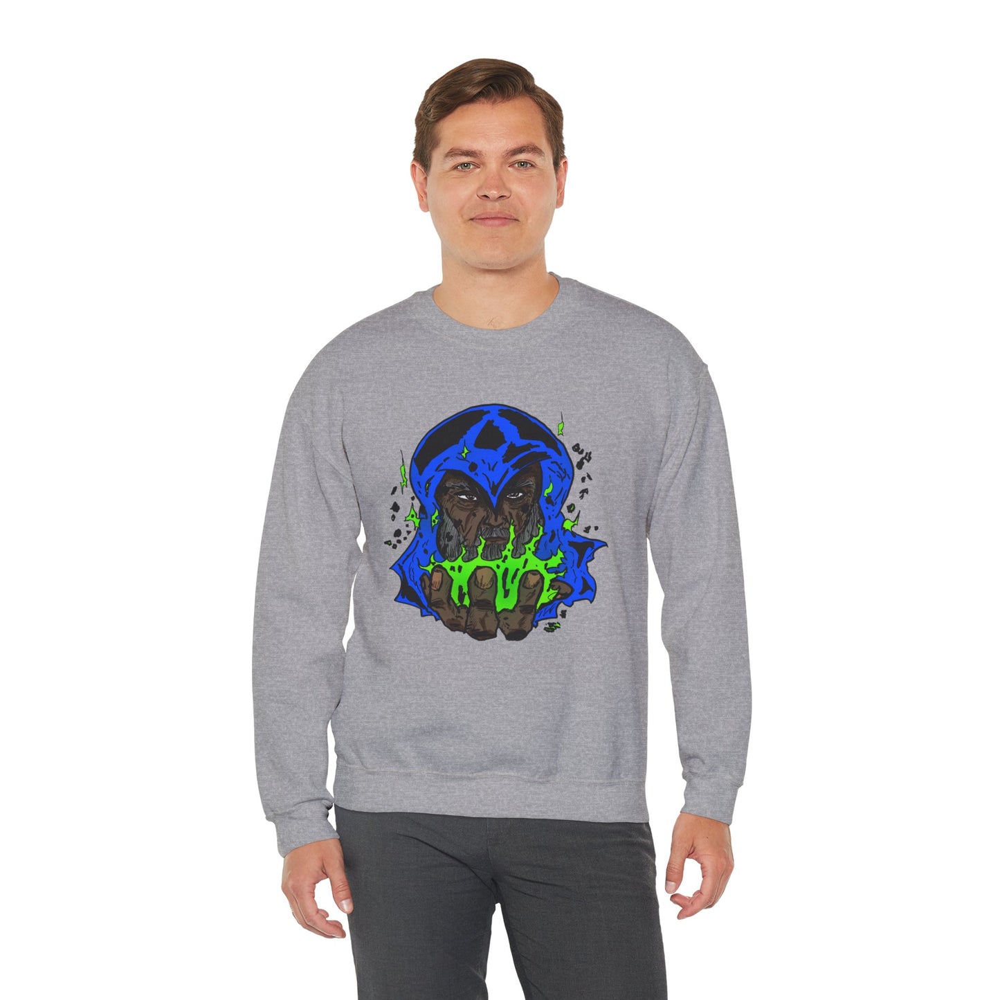 Cosmic Wizard Mystical Graphic Sweatshirt