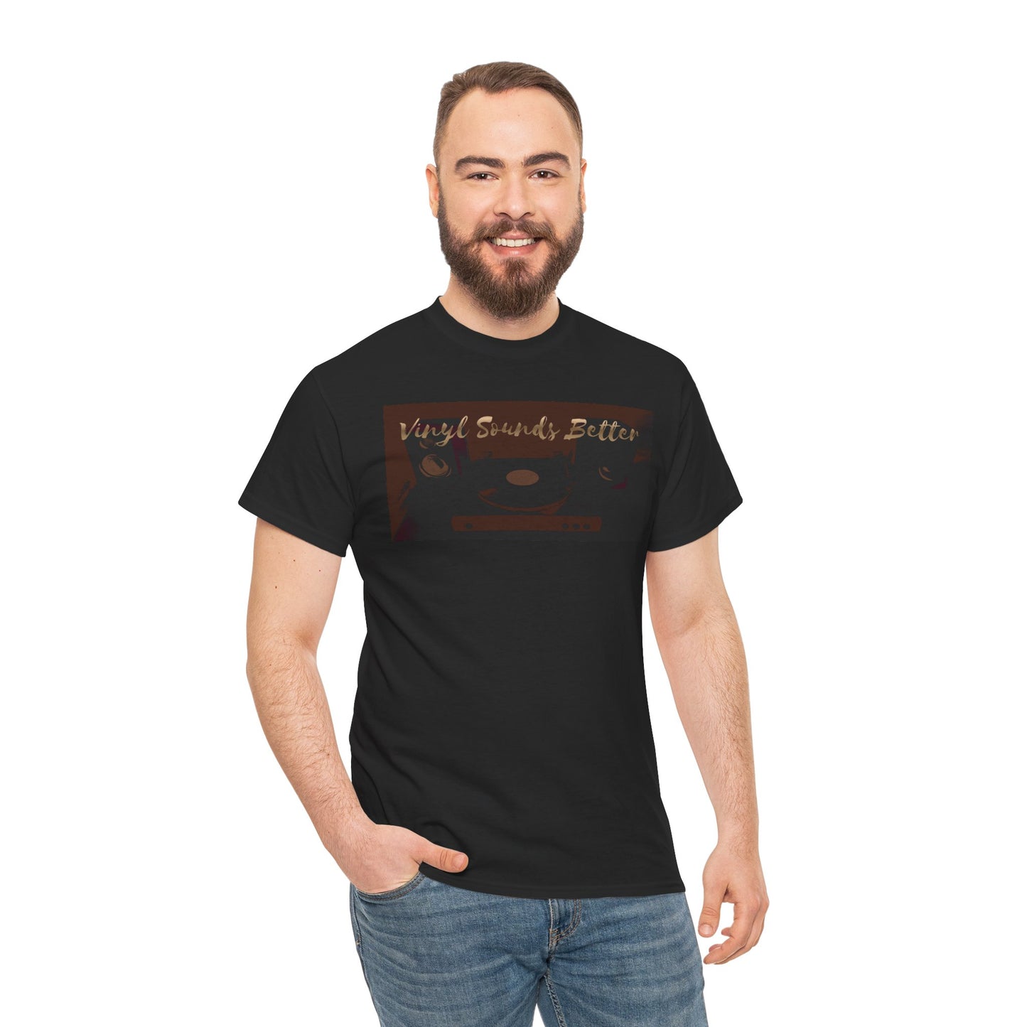 Vinyl Sounds Better T-Shirt — Retro Record Player Tee for Music Lovers
