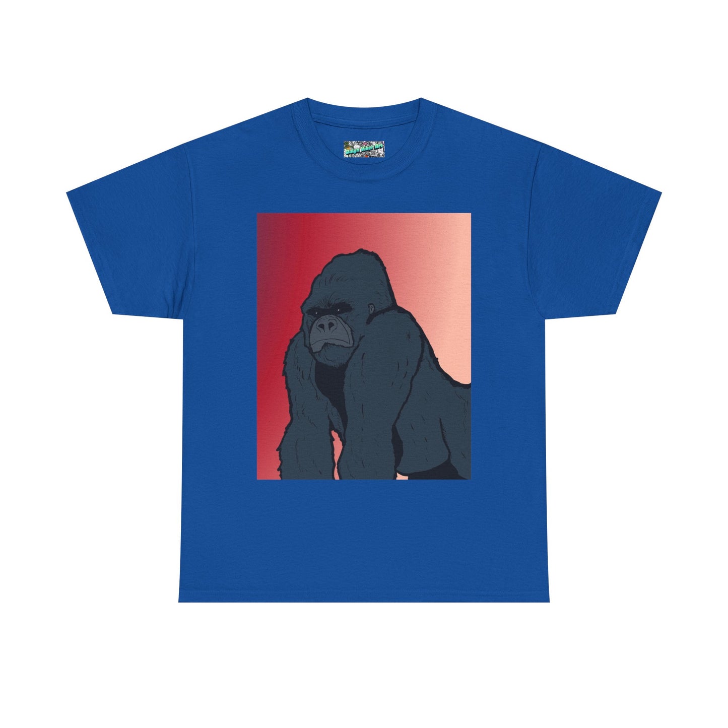 Gorilla Graphic Tee — Vintage Sunset Primate Illustration Shirt