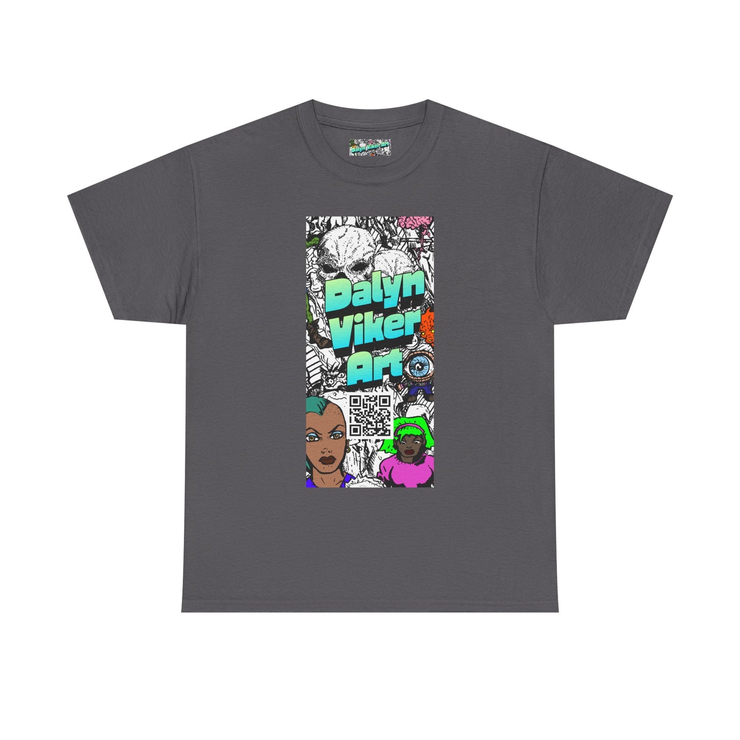 Graphic Art T-Shirt — "Dalyn Viker Art" Vertical Collage Tee