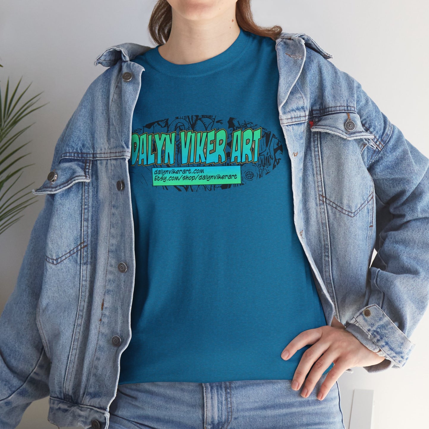 Dalyn Viker Art Logo - Artistic Unisex Tee with Abstract Design, Cool Graphic Shirt for Art Lovers, Perfect Gift for Creatives, Casual Wear, Summer Essential