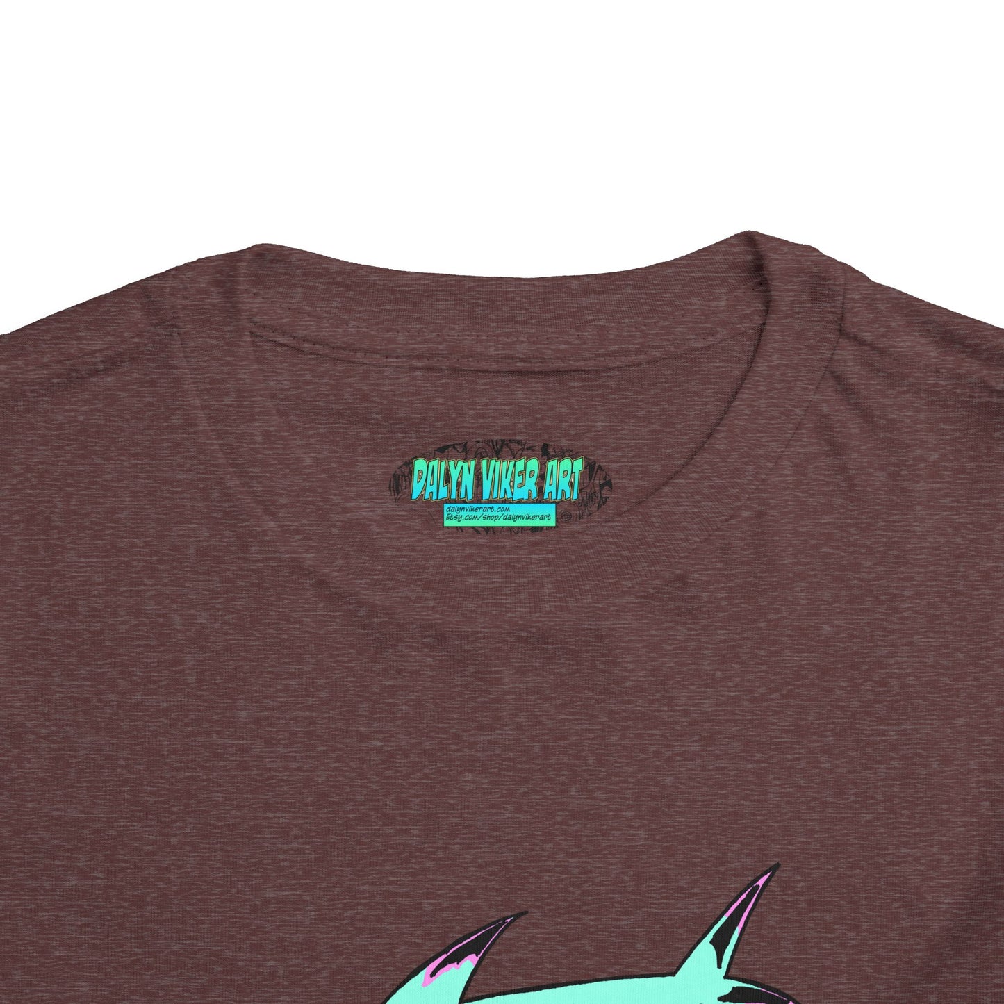 Toddler Tee — Cute Teal Shark Graphic Kids T‑Shirt