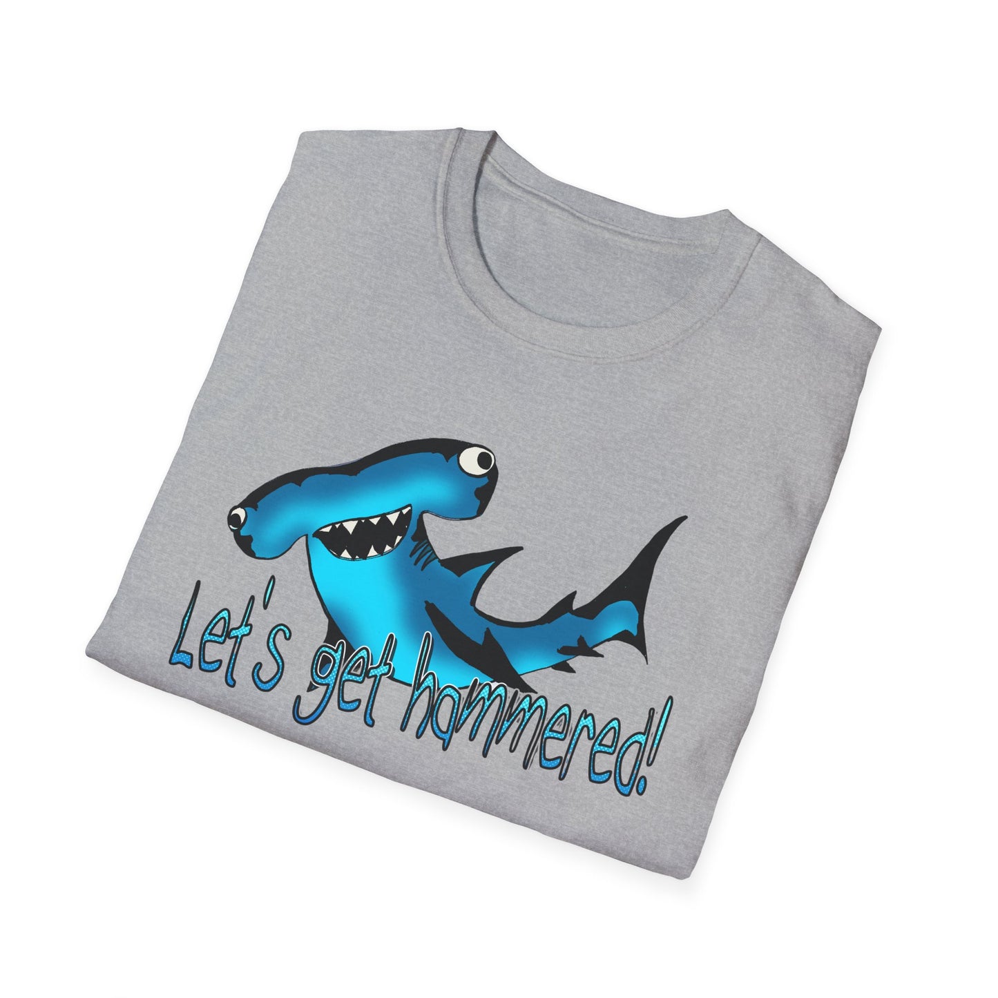 Hammered Shark Unisex T-Shirt – Let's Get Crunk Drinking Shirt
