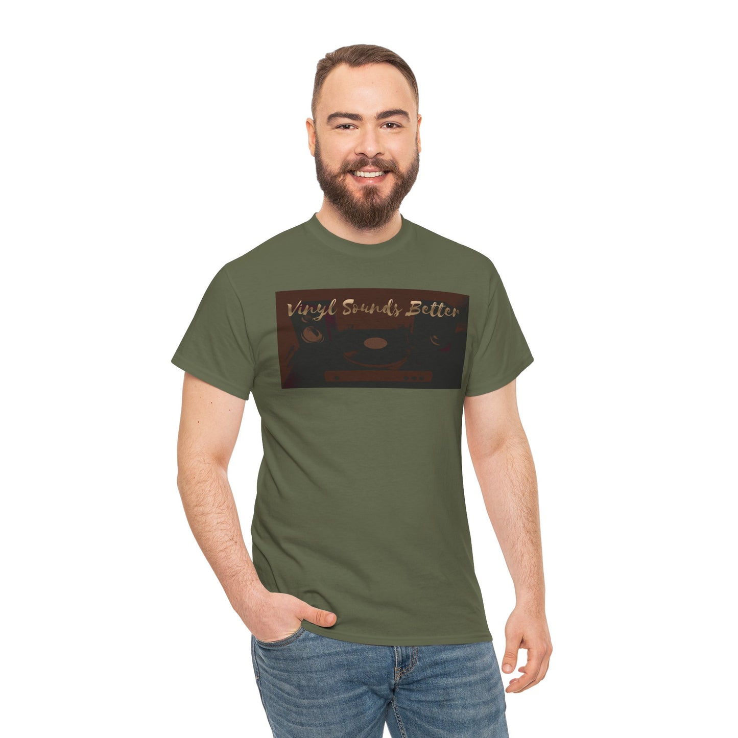 Vinyl Sounds Better T-Shirt — Retro Record Player Tee for Music Lovers