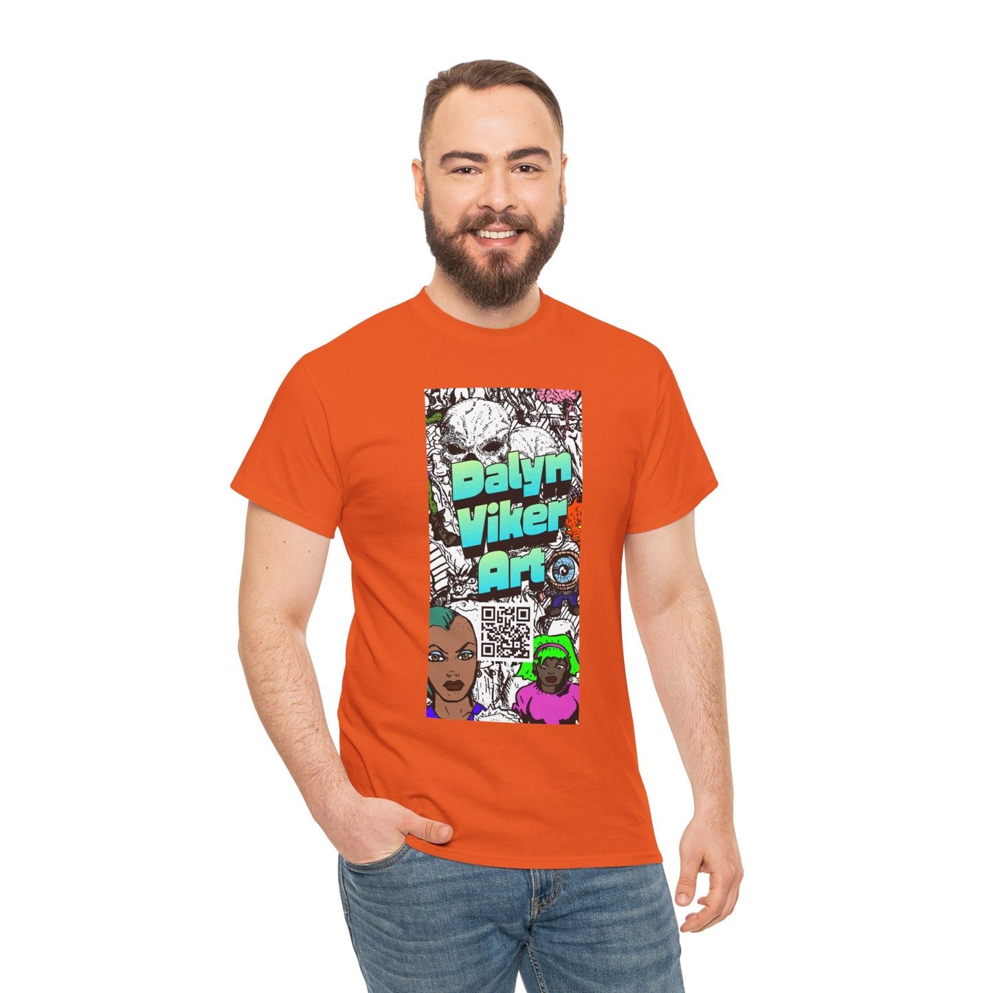 Graphic Art T-Shirt — "Dalyn Viker Art" Vertical Collage Tee