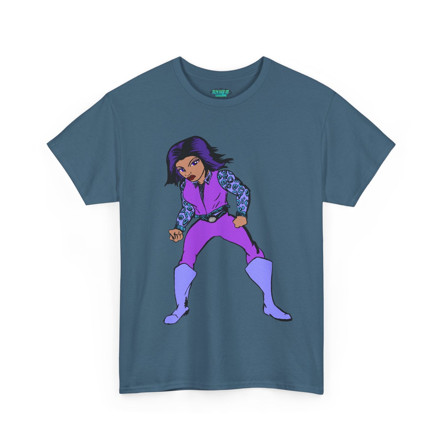 Retro Cartoon Hero Woman Character Unisex Heavy Cotton Tee, Vintage Graphic Tee, Fun T-Shirt, Gift for Fans, Casual Wear, Everyday Tee