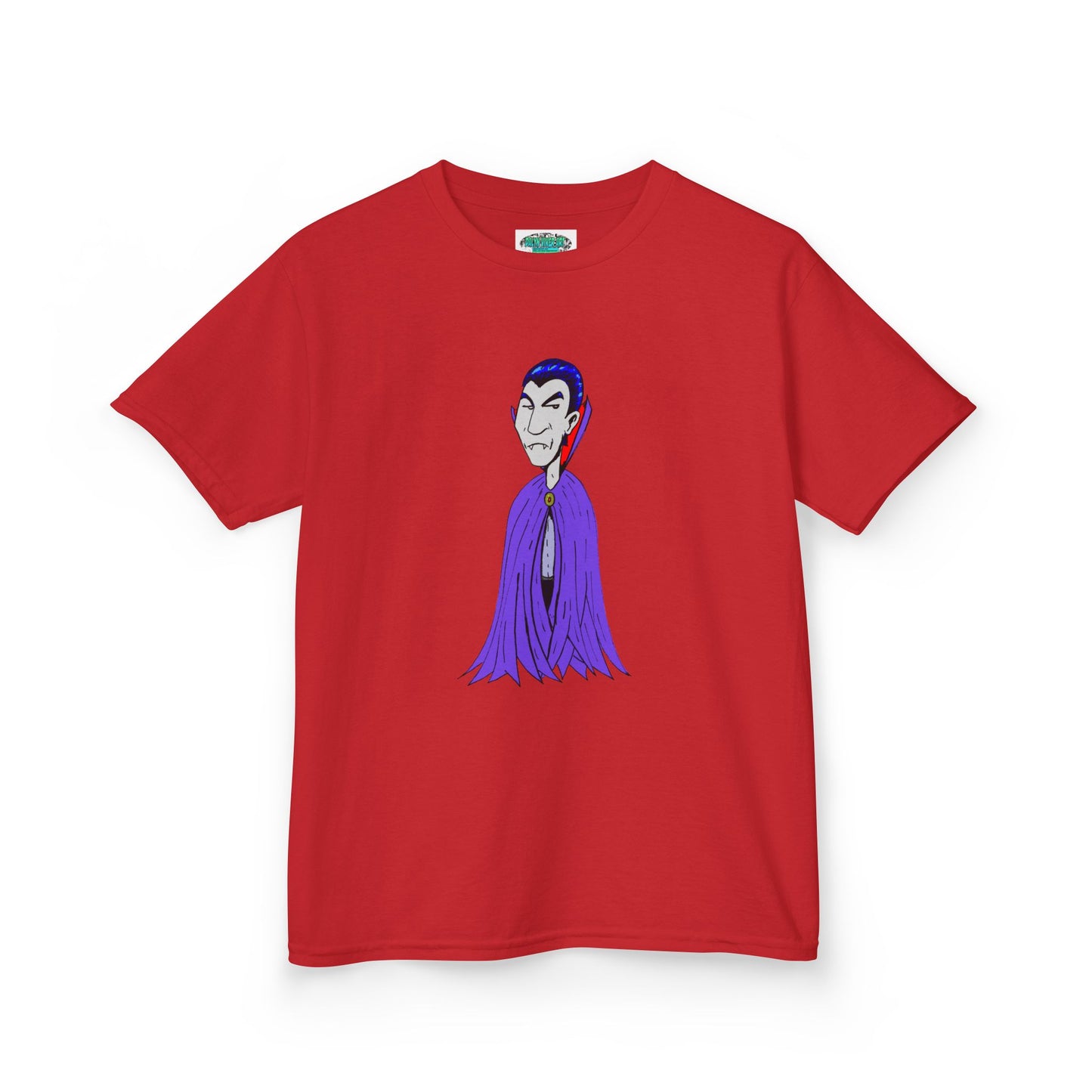 Kids Vampire T-Shirt — Cute Purple Dracula Tee for Halloween