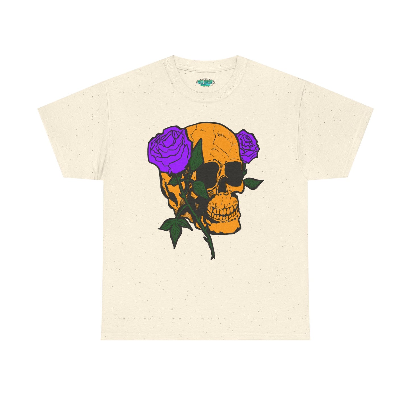 Skull and Roses Unisex Tee, Gothic Aesthetic Shirt, Vintage Graphic T-Shirt, Streetwear Essentials, Edgy Casual Wear