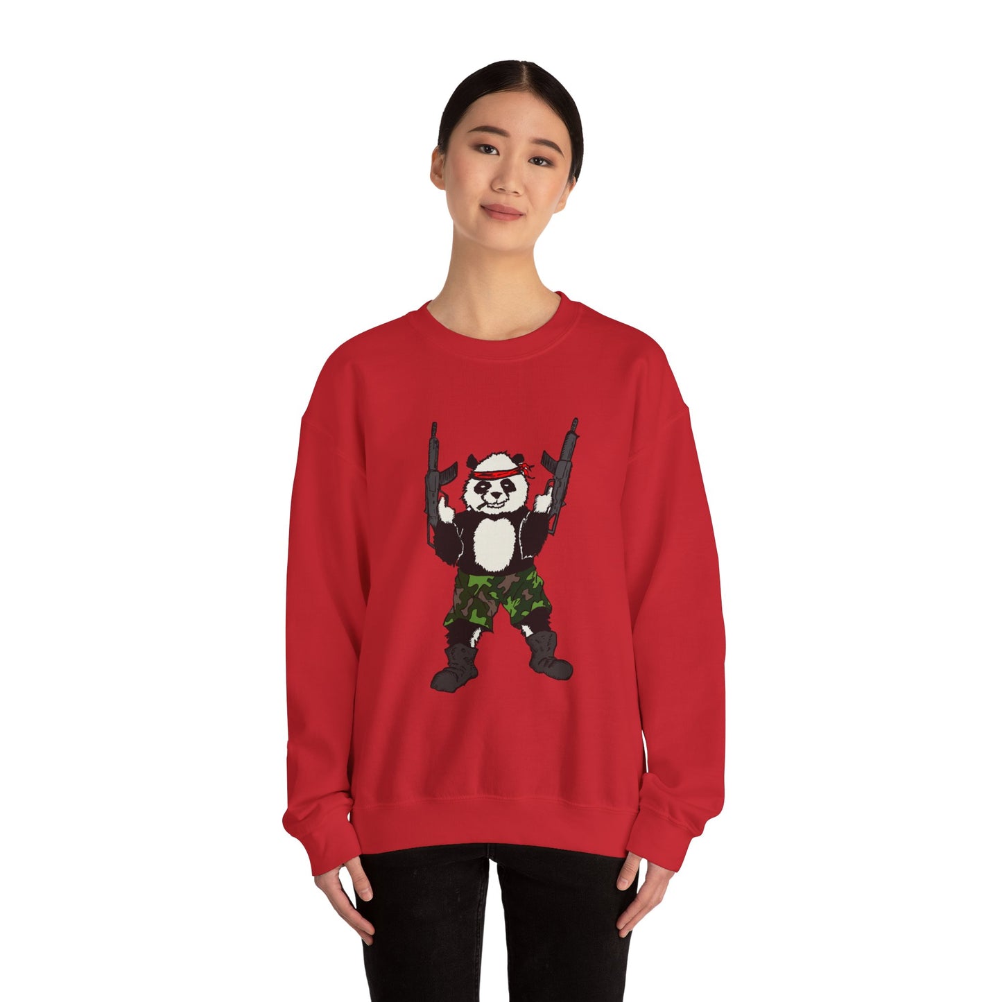 Panda Guns Crewneck Sweatshirt