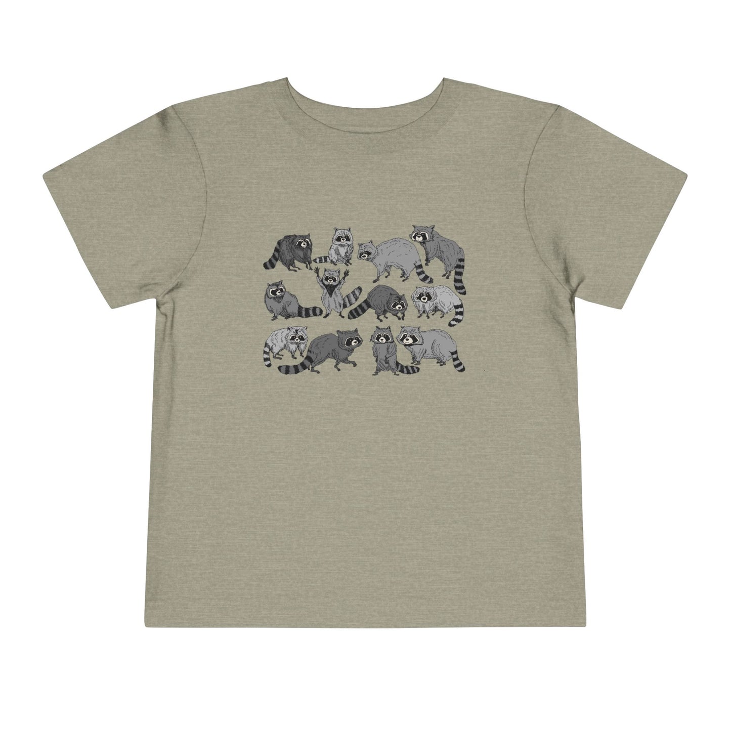 Toddler Tee — Playful Woodland Raccoon Crew Cute Kids Shirt