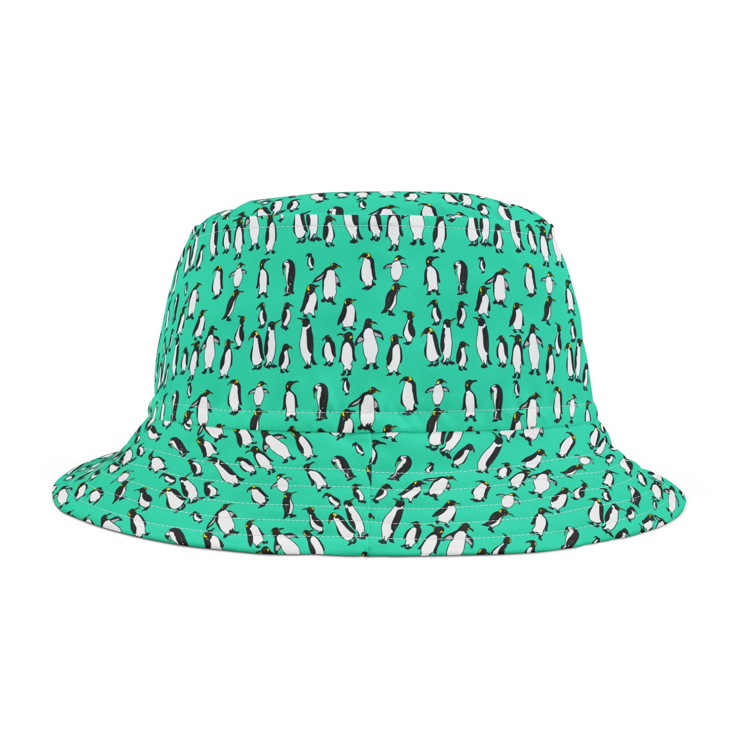 Playful Penguin Pattern Bucket Hat - Trendy Summer Accessory, Beachwear, Outdoor Fun, Gift for Him/Her, Vacation Must-Have